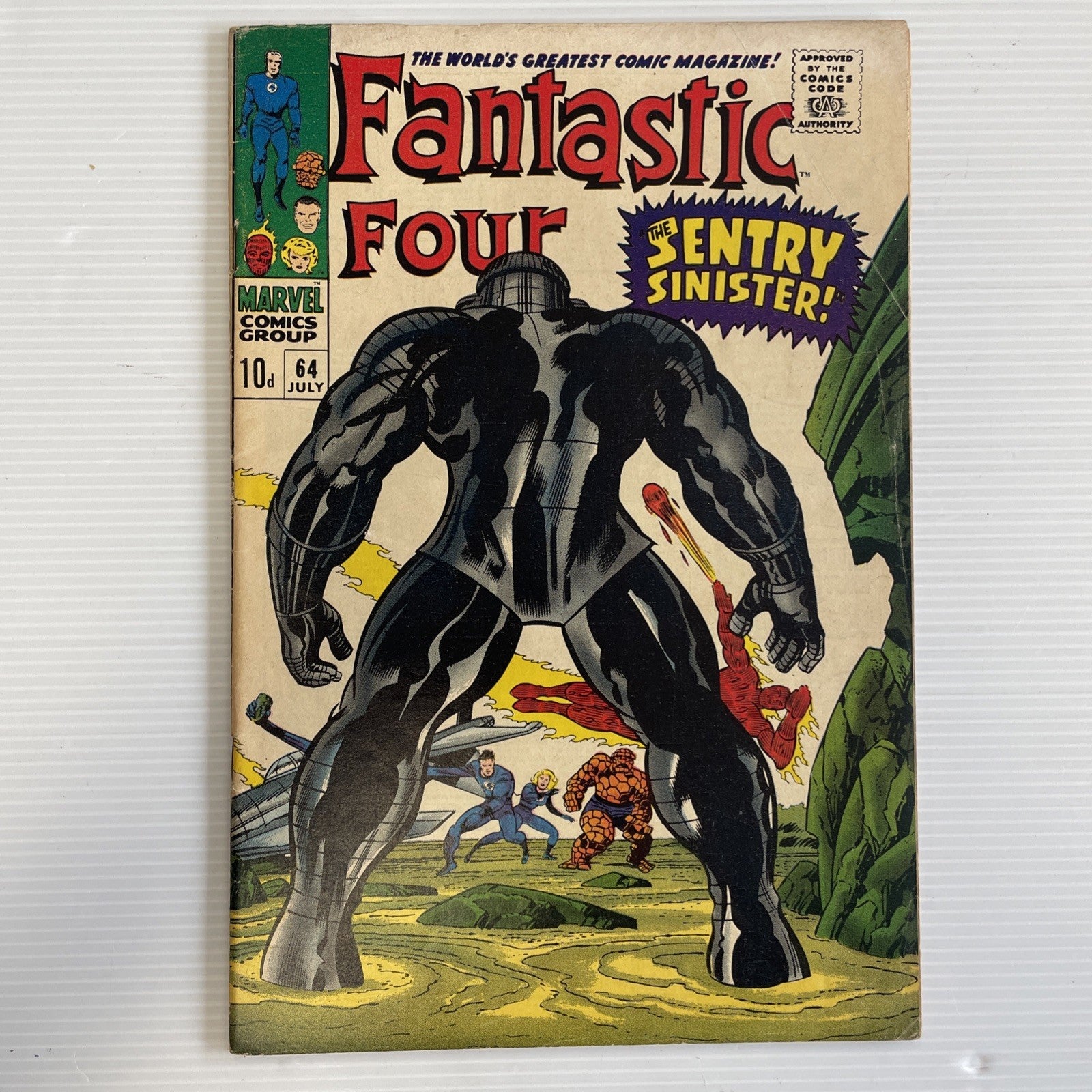 Fantastic Four #64 1967 VG/FN Pence Copy **Water stain on rear0