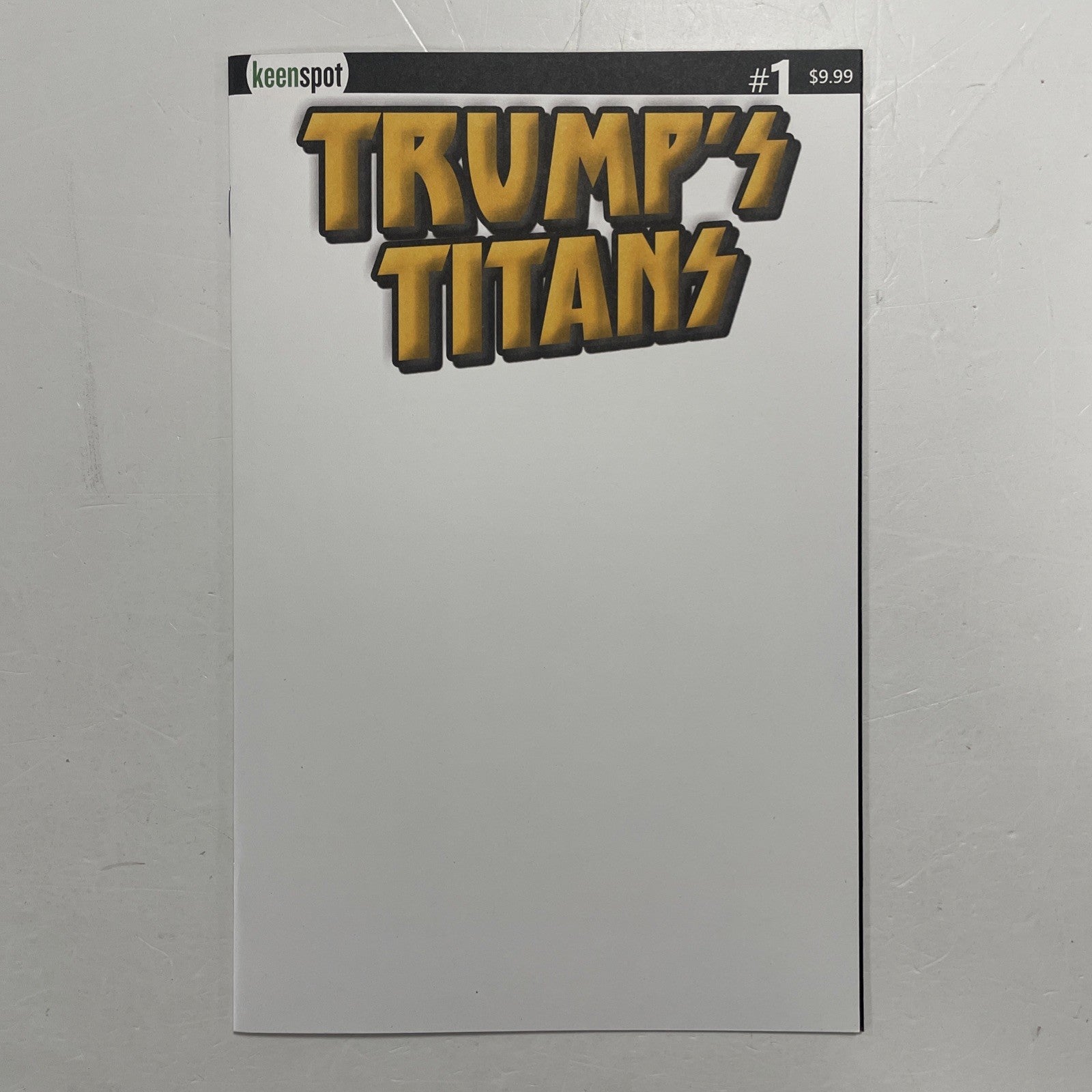 Trumps Titans #1 2017 NM Blank sketch Variant Keenspot0