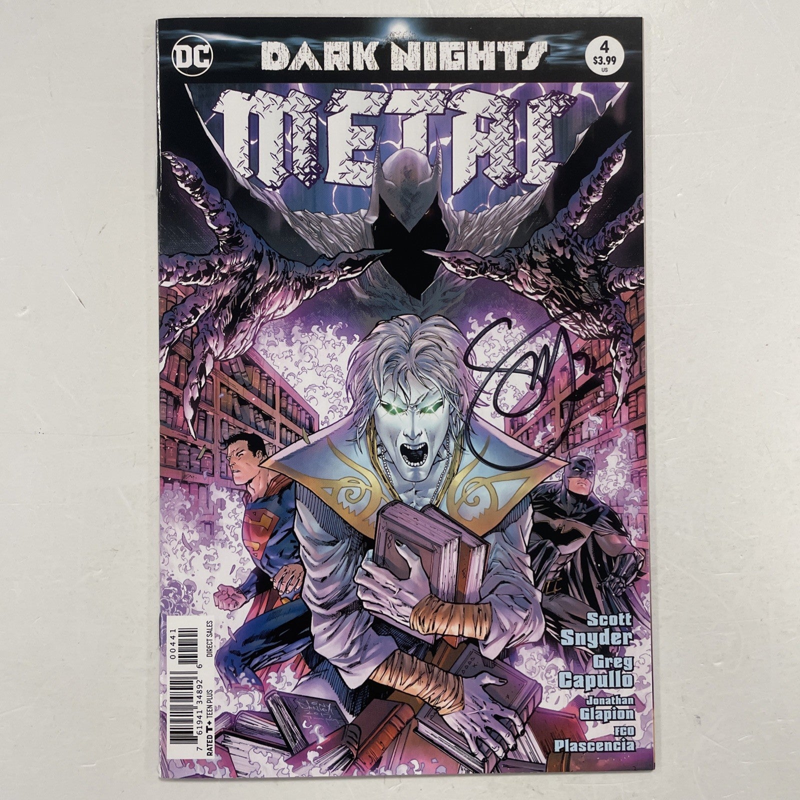 Dark Knights Death Metal #4 2018 NM Signed Scott Snyder *signed at Thoughtbubble0