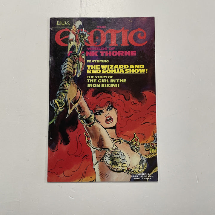 The Erotic Worlds Of Frank Thorne #6 1991 VG+ Red Sonja0