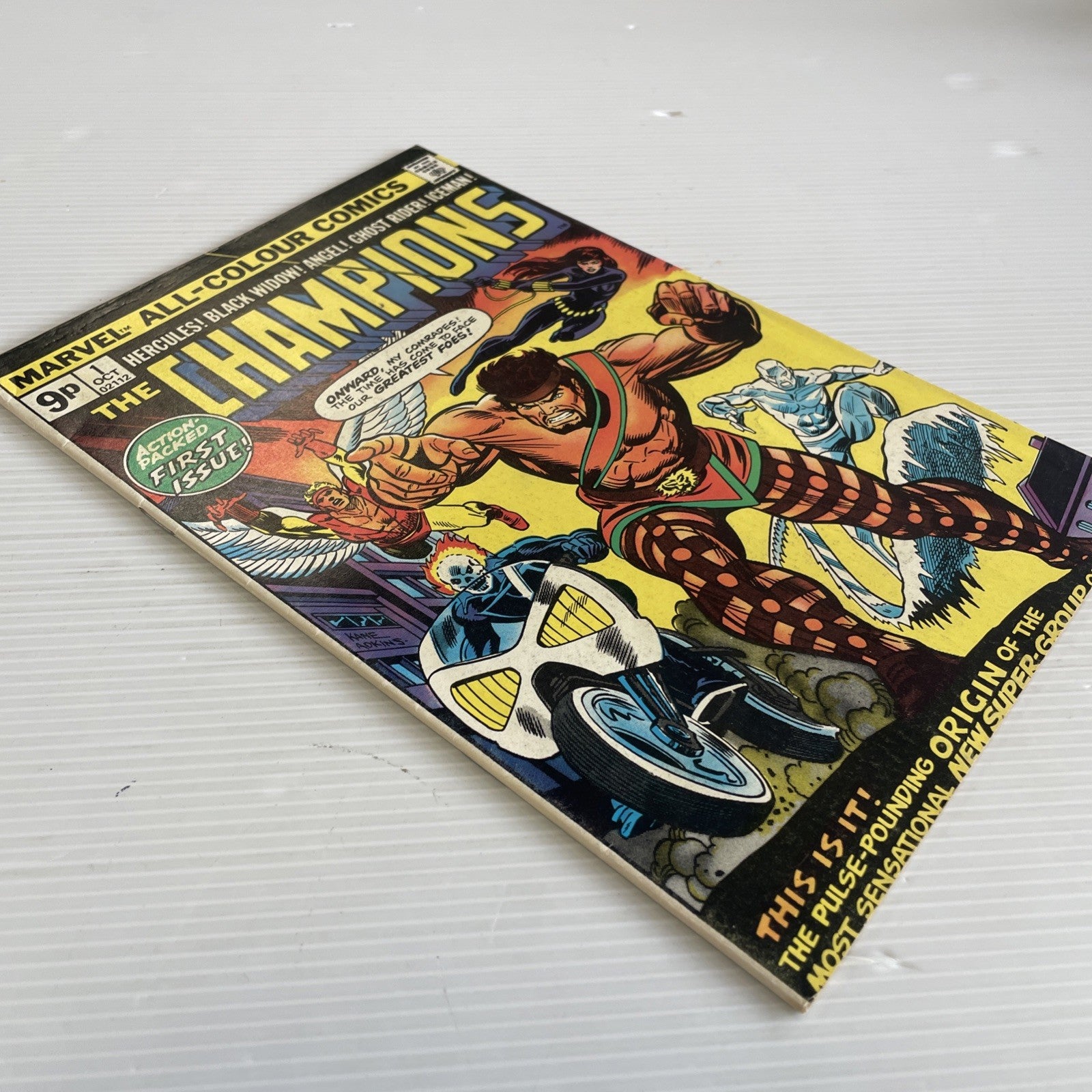 Champions #1 Marvel 1975 FN+ Pence Copy3