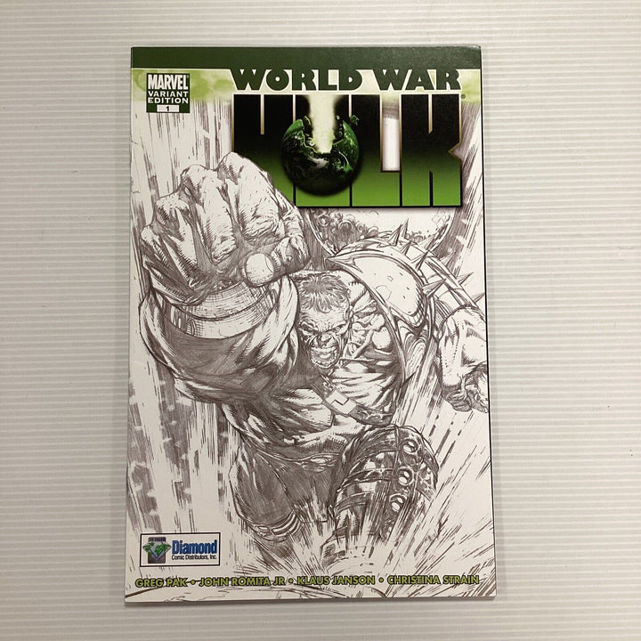 World War Hulk #1 2007 NM 1st Iron Man's Hulkbuster II Armor Diamond Sketch