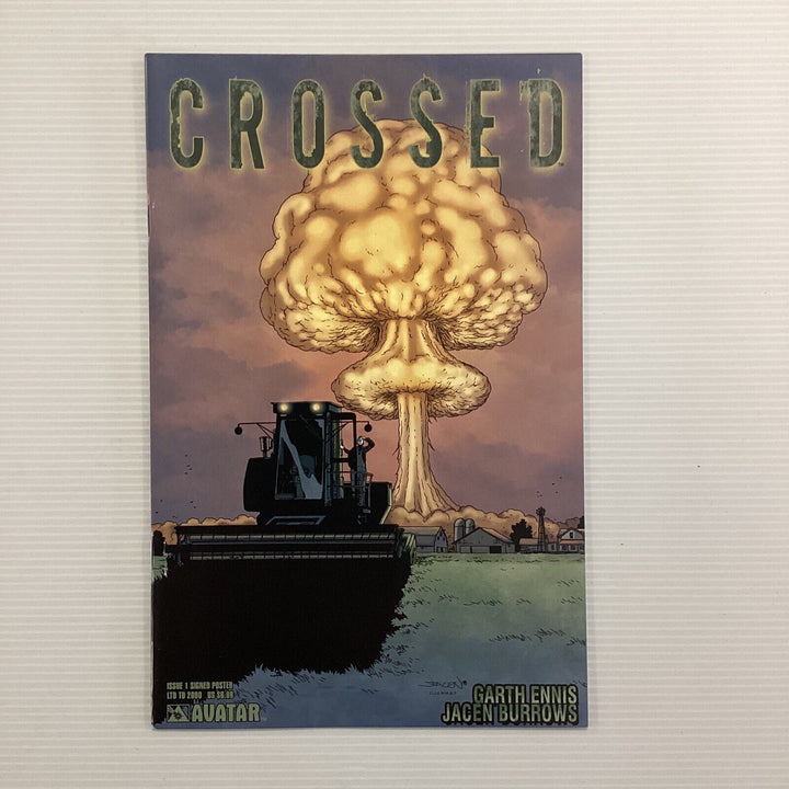 Crossed #1 2008 VF/NM Inc Poster Signed bh Garth Ennis & Jacen Burrows