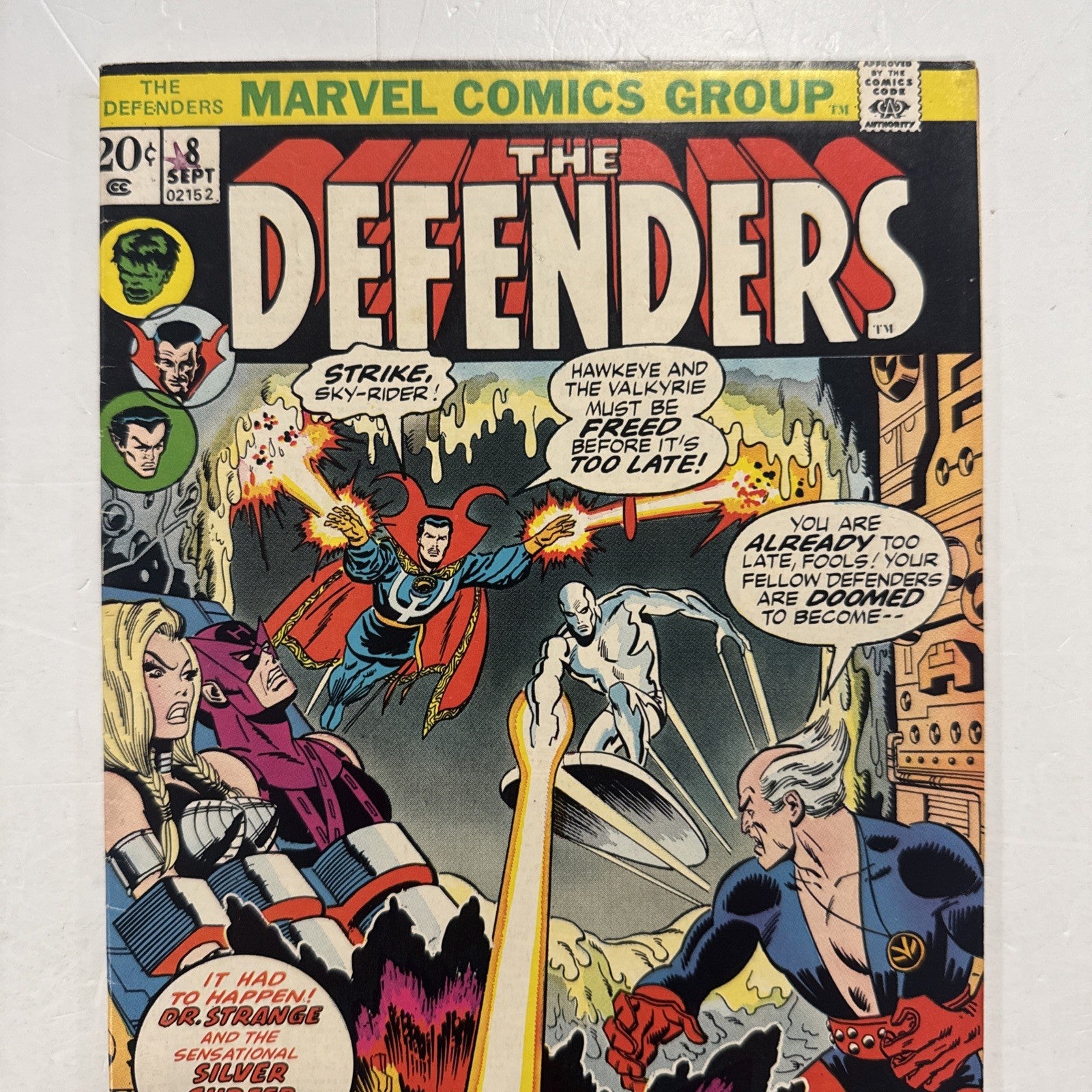 Defenders #8 1973 FN Star Stamp in top Left Corner1