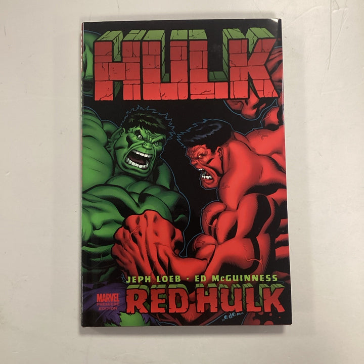 Hulk Red Hulk 2008 Premiere Edition 1st Print Hard Cover Jeph Loeb0