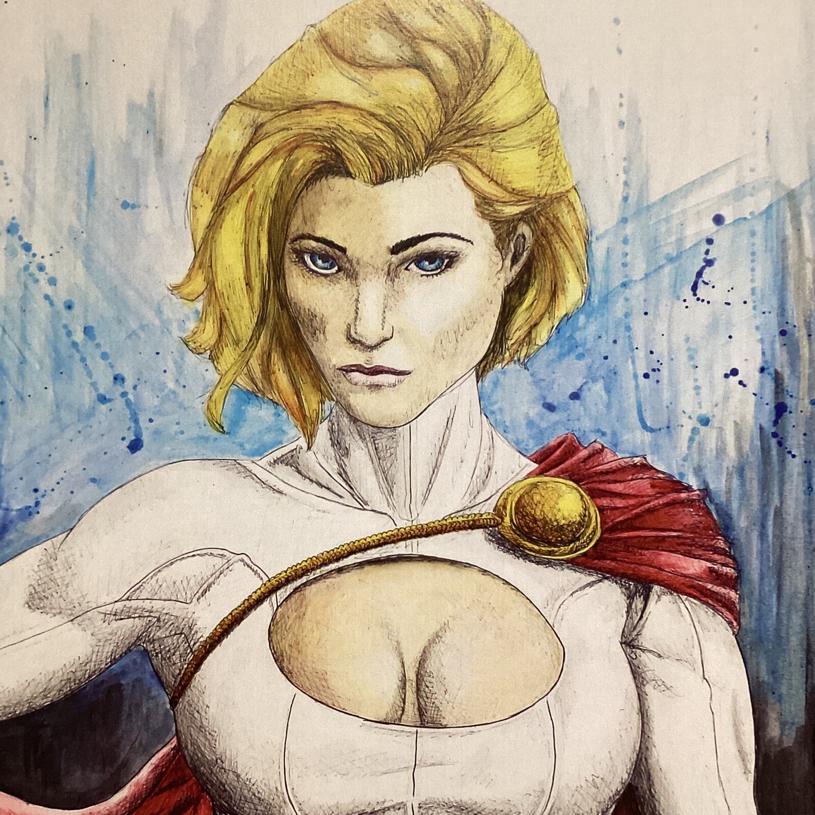 Power Girl Signed Art Print by Becky Knapp5