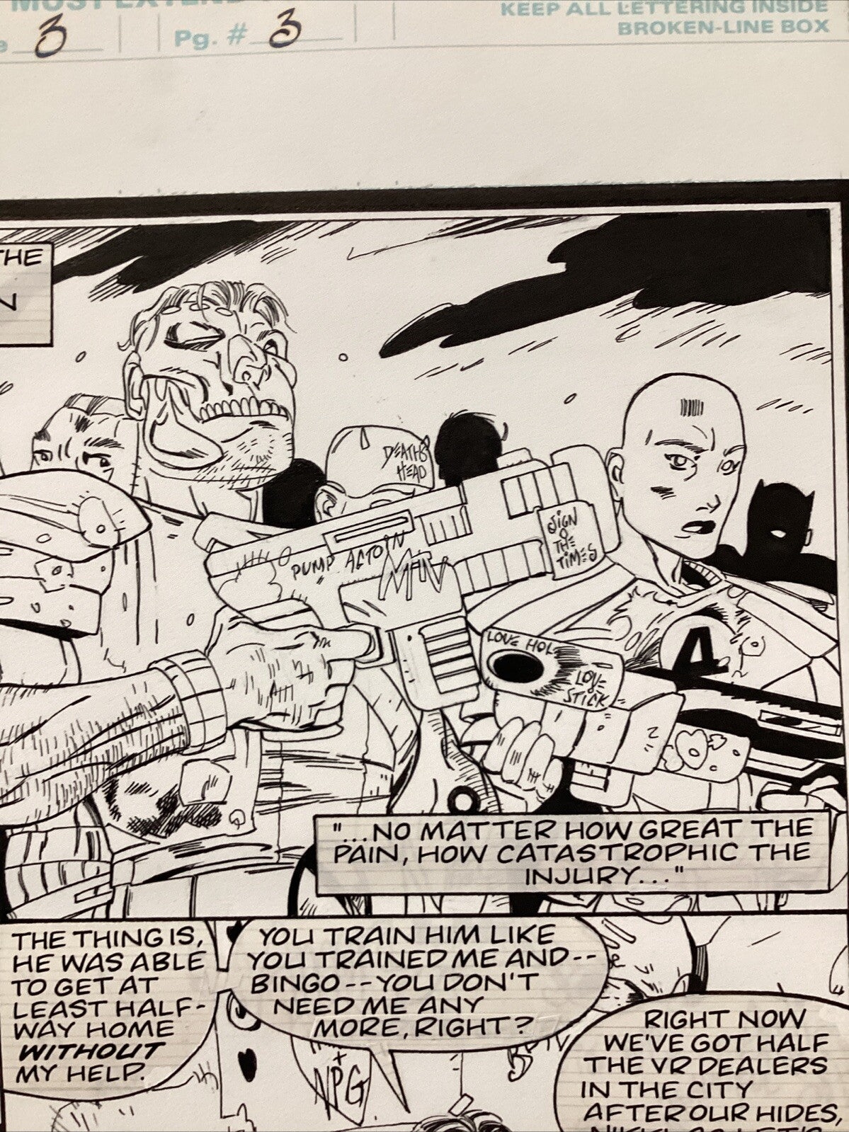 Original Artwork for Wild Thing #3 Page 3 by Duke Mighten 1993 Marvel Comics6