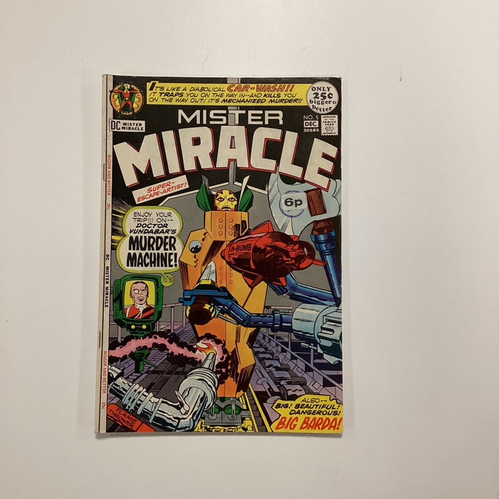 Mister Miracle #5 1971 VG/FN 1st appearance of Virman Vundabar Jack Kirby Art Pe0