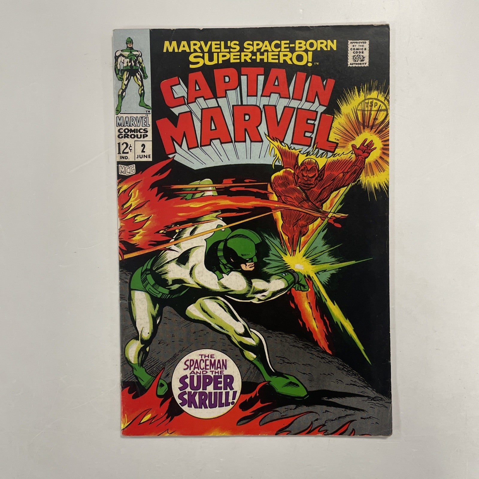 Captain Marvel #2 1968 FN/VF Pence Stamp0