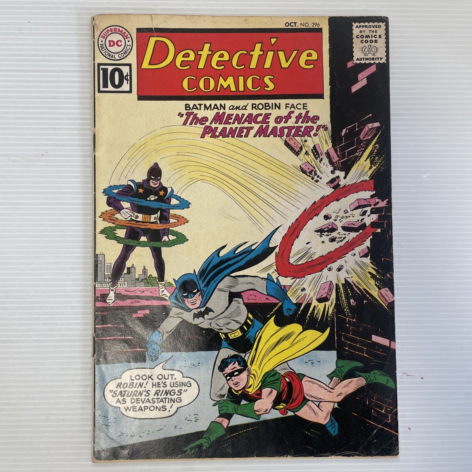 Detective Comics #296 1961 VG- 1st Appearance Planet Master **Small tears to top0