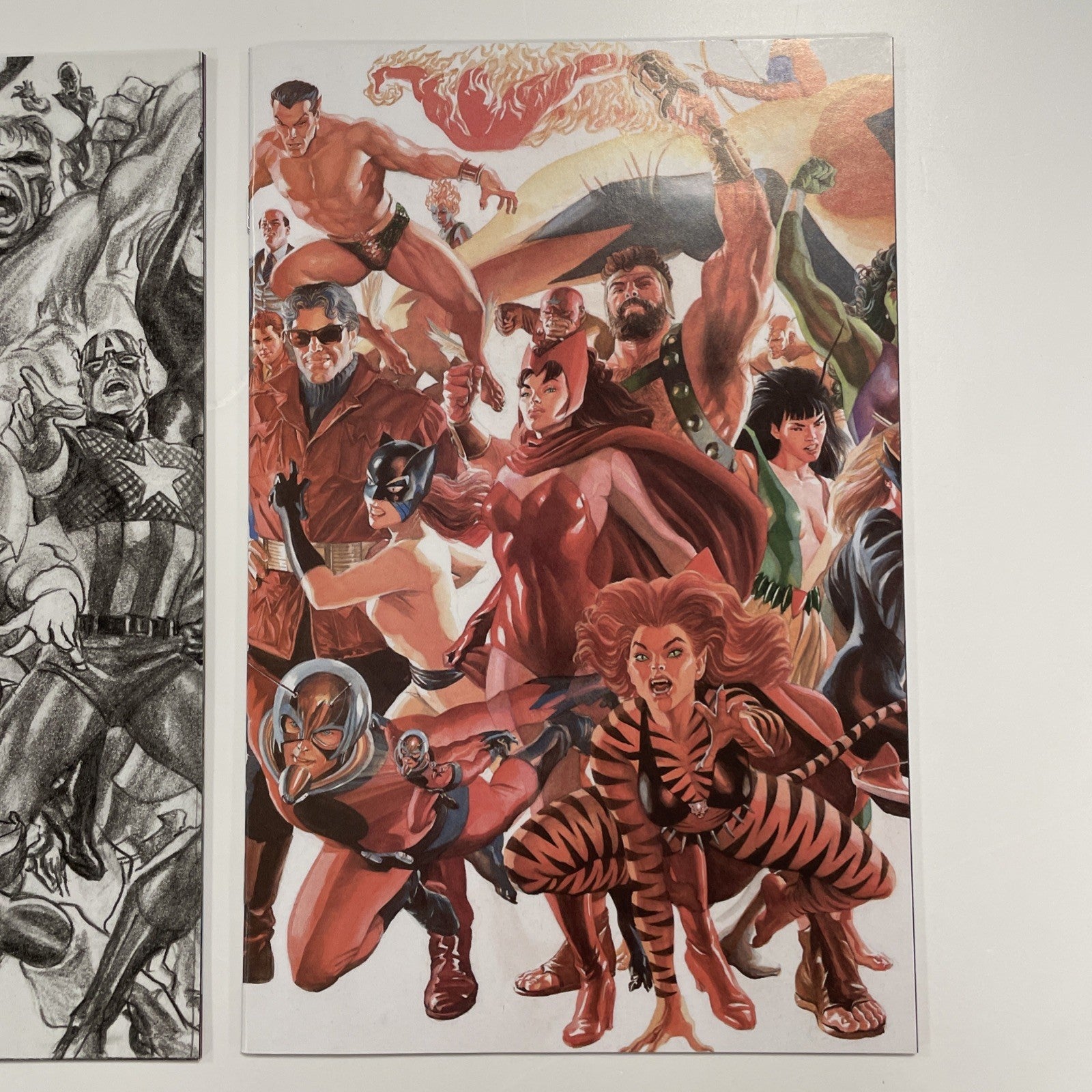 Uncanny Avengers #1 & The Avengers #4 2023 NM Joining Alex Ross Colour & Sketch4