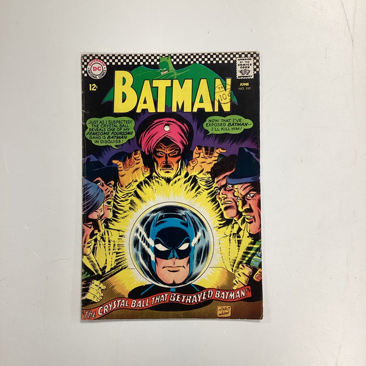 Batman #192 1967 VG+ Pence Stamp0