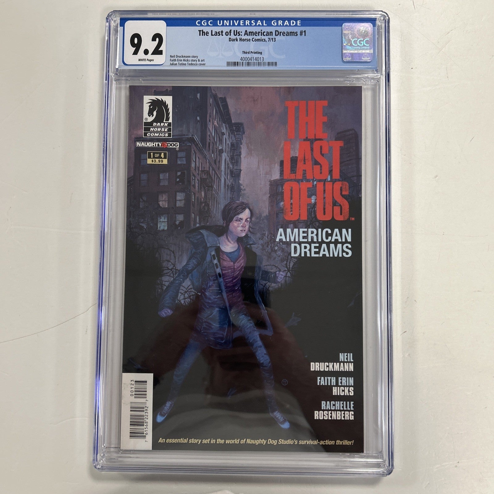 The Last Of Us: American Dreams #1 2013 CGC 9.2 White Pages Third Print0