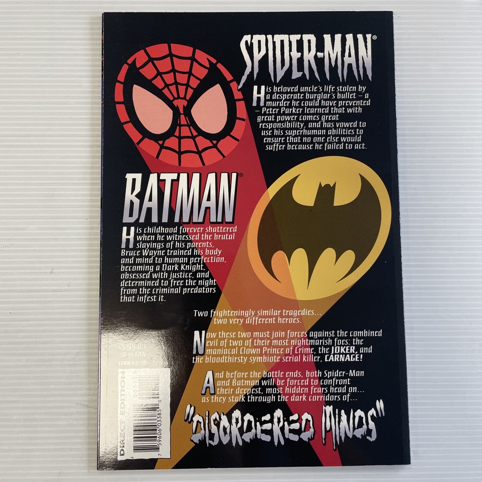 Spider-Man and Batman #1 1995 VF/NM TPB Prestige Marvel DC Crossover4