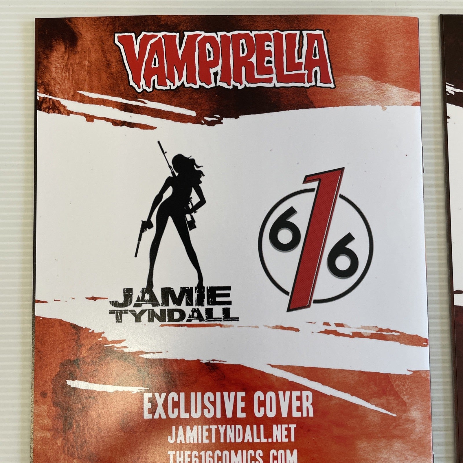 Red Sonja Vampirella #1 #2 2022 NM 616 Jamie Tyndall Virgin Connecting Smoke10