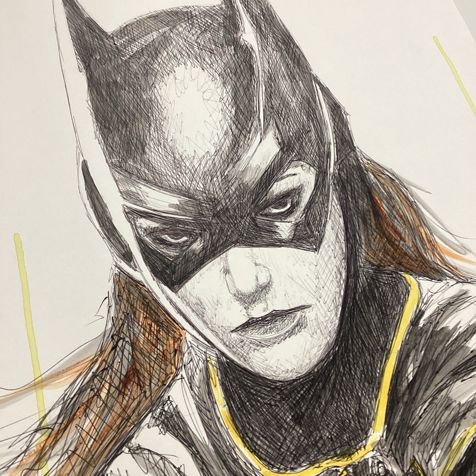Batgirl Original Art by Becky Knapp with COA (80x59cm)10