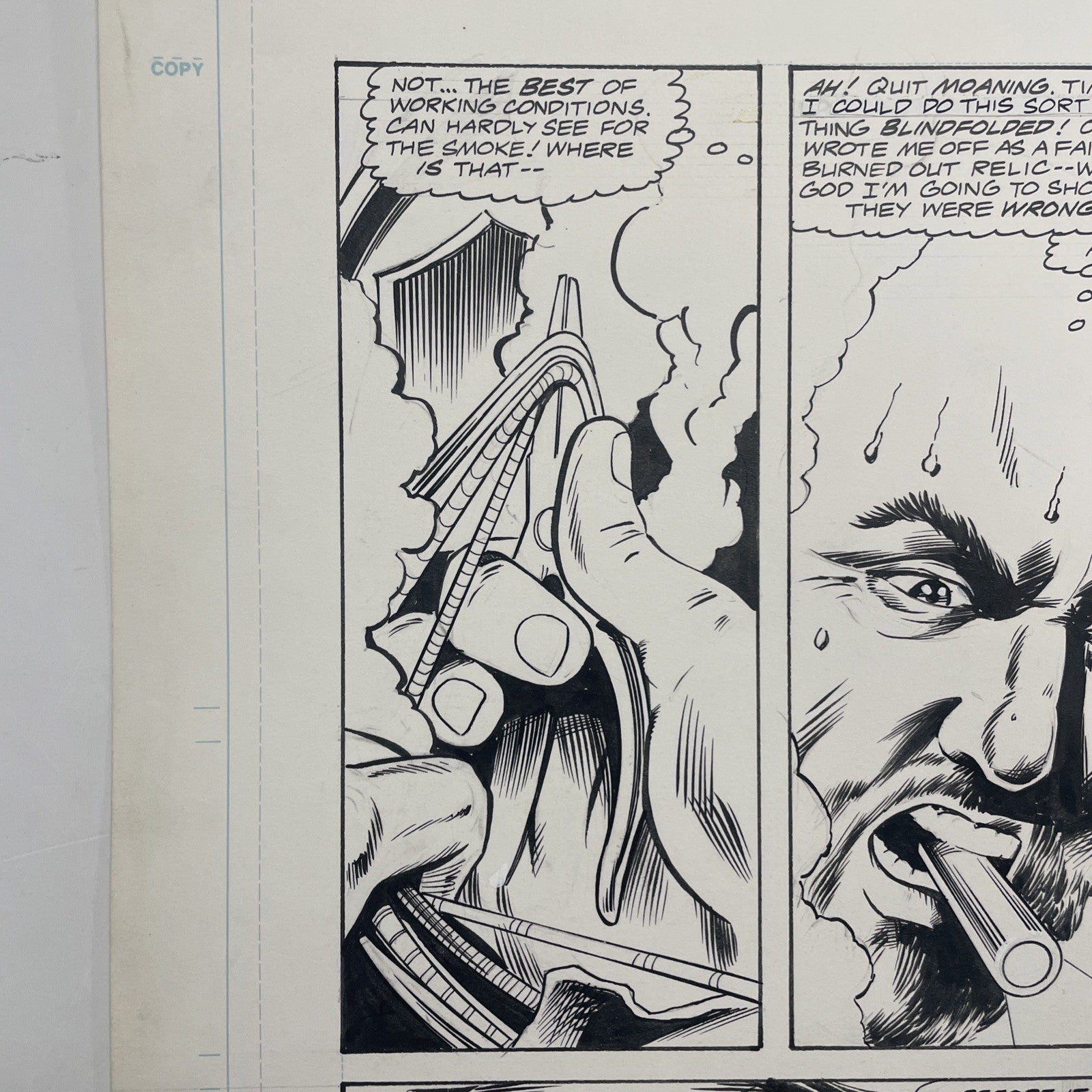 Lee Sullivan Original Art for Marvel's Robocop #15 Page 5 19914