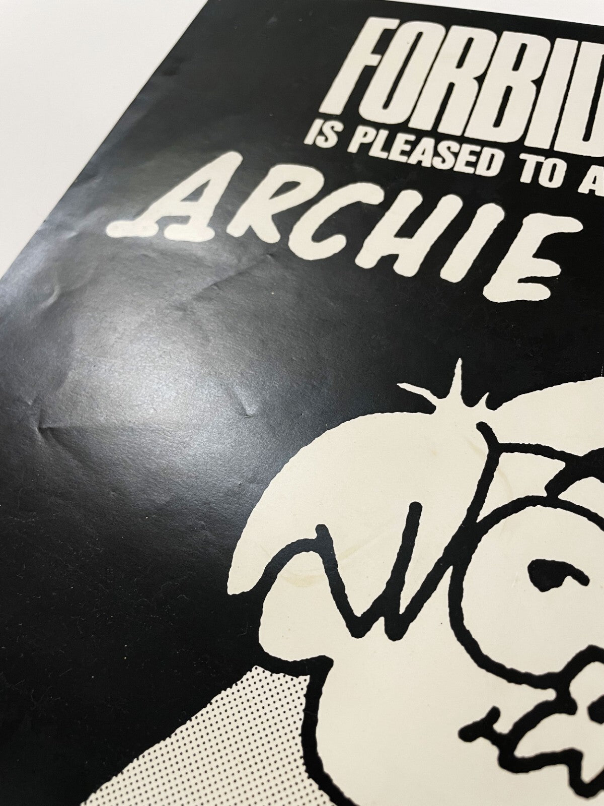 Original Forbidden Planet Poster Archie Goodwin Epic Comics Signing 19875