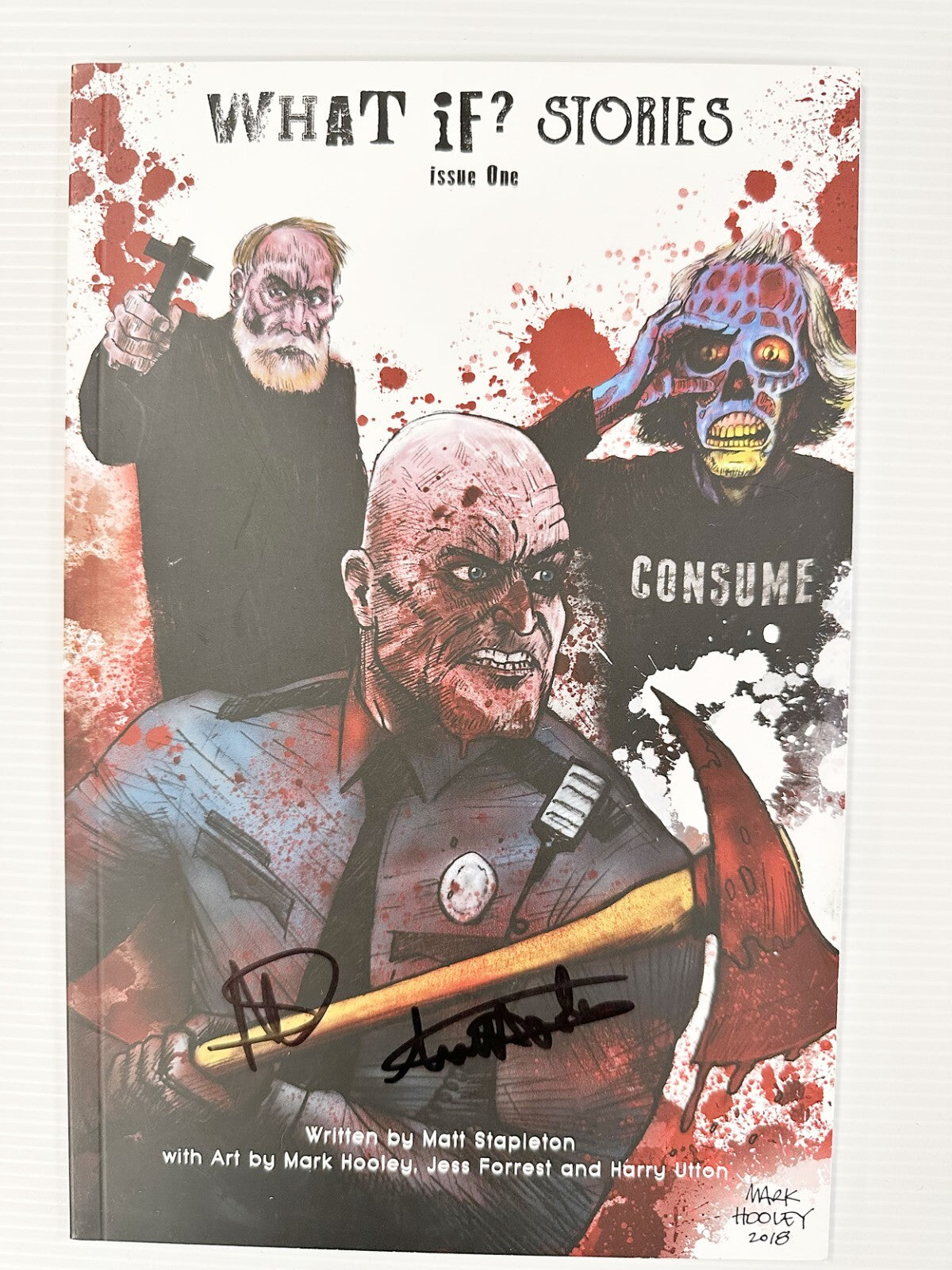 What if? Stories Kickstarter Graphic Novels #1-3 Zombie Signed Matt Stapleton +1