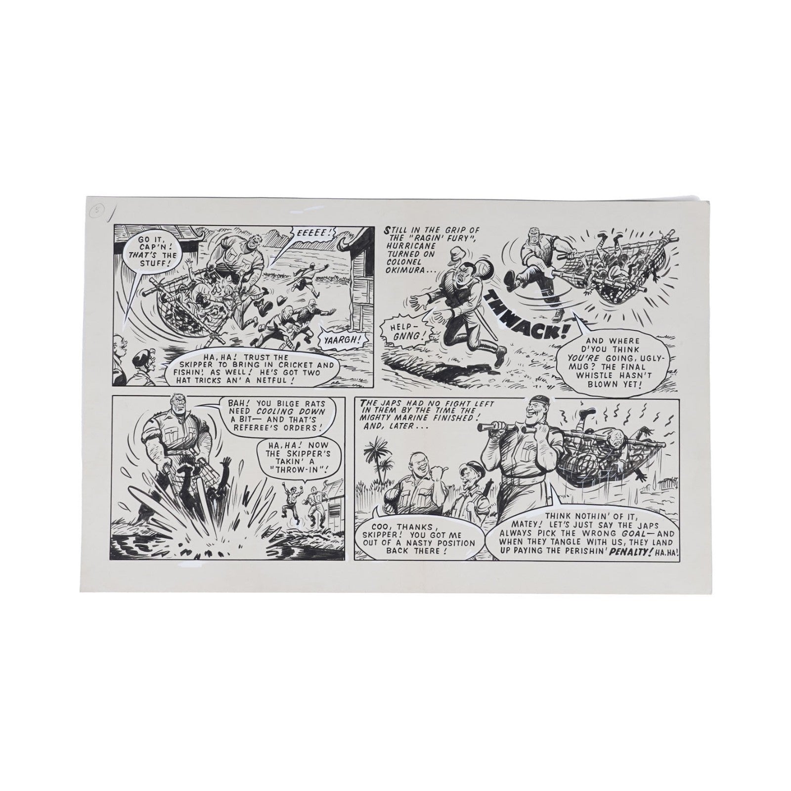 Original Artwork for a complete Captain Hurricane Story by R. Charles Roylance4