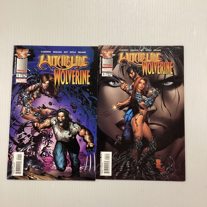 Witchblade / Wolverine #1 VF/NM & Silvestri Variant VF 2004 x2 comics