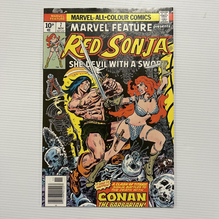 Marvel Feature #7 1975 VF+ Red Sonja Vs Conan