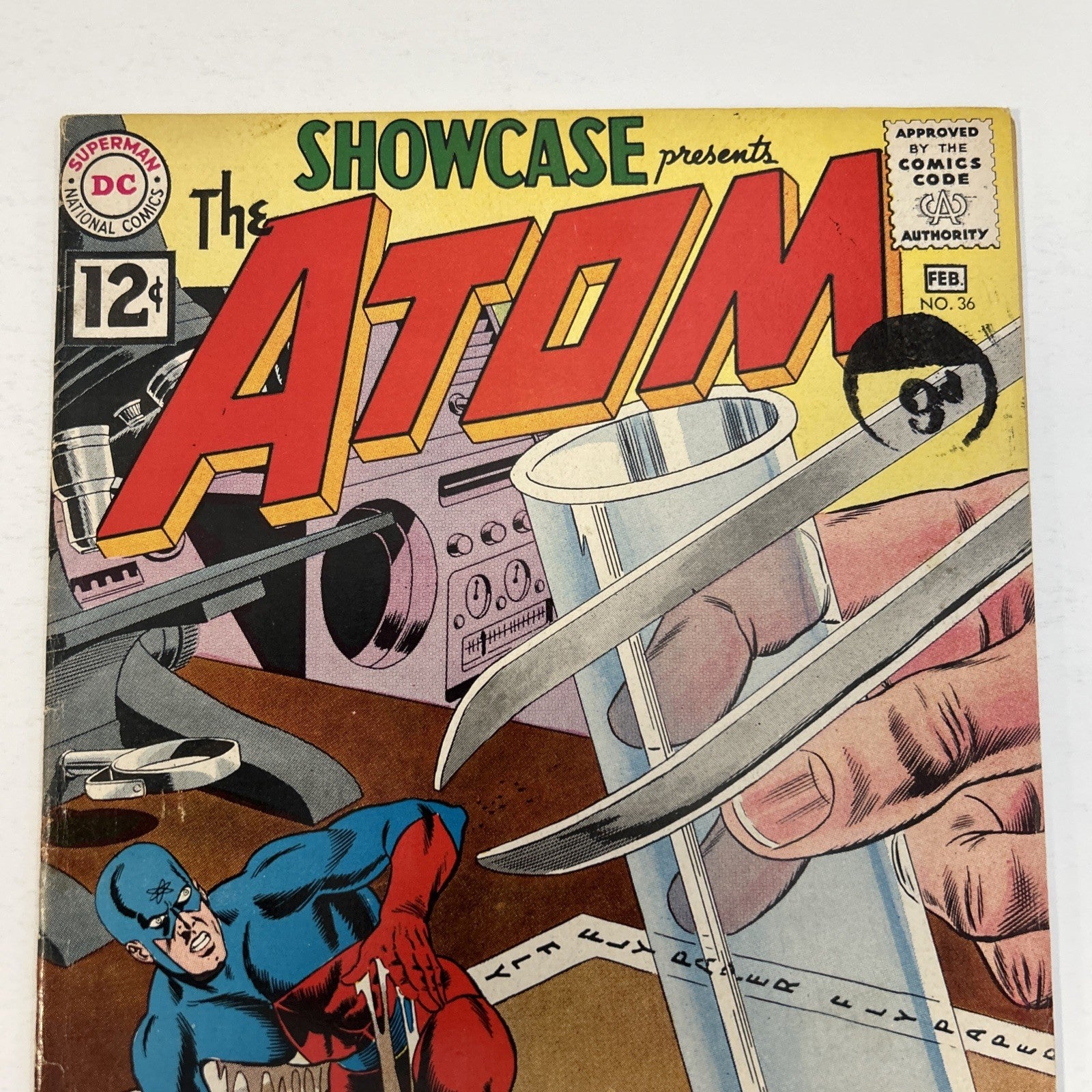 Showcase Presents #36 The Atom 1962 VG+ 3rd Appearance of Atom  Pence Stamp1