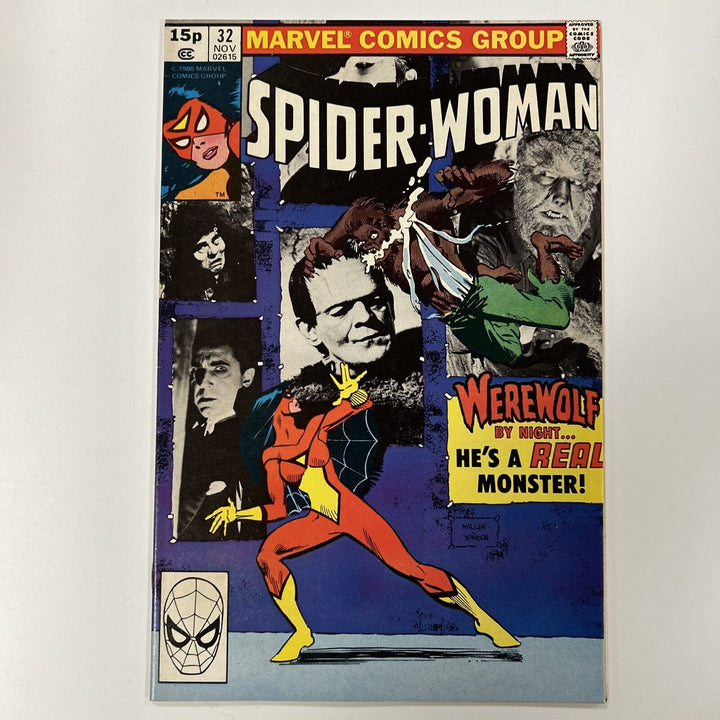 Spider-woman #32 1979 VF Frank Miller Monster Cover Pence Copy