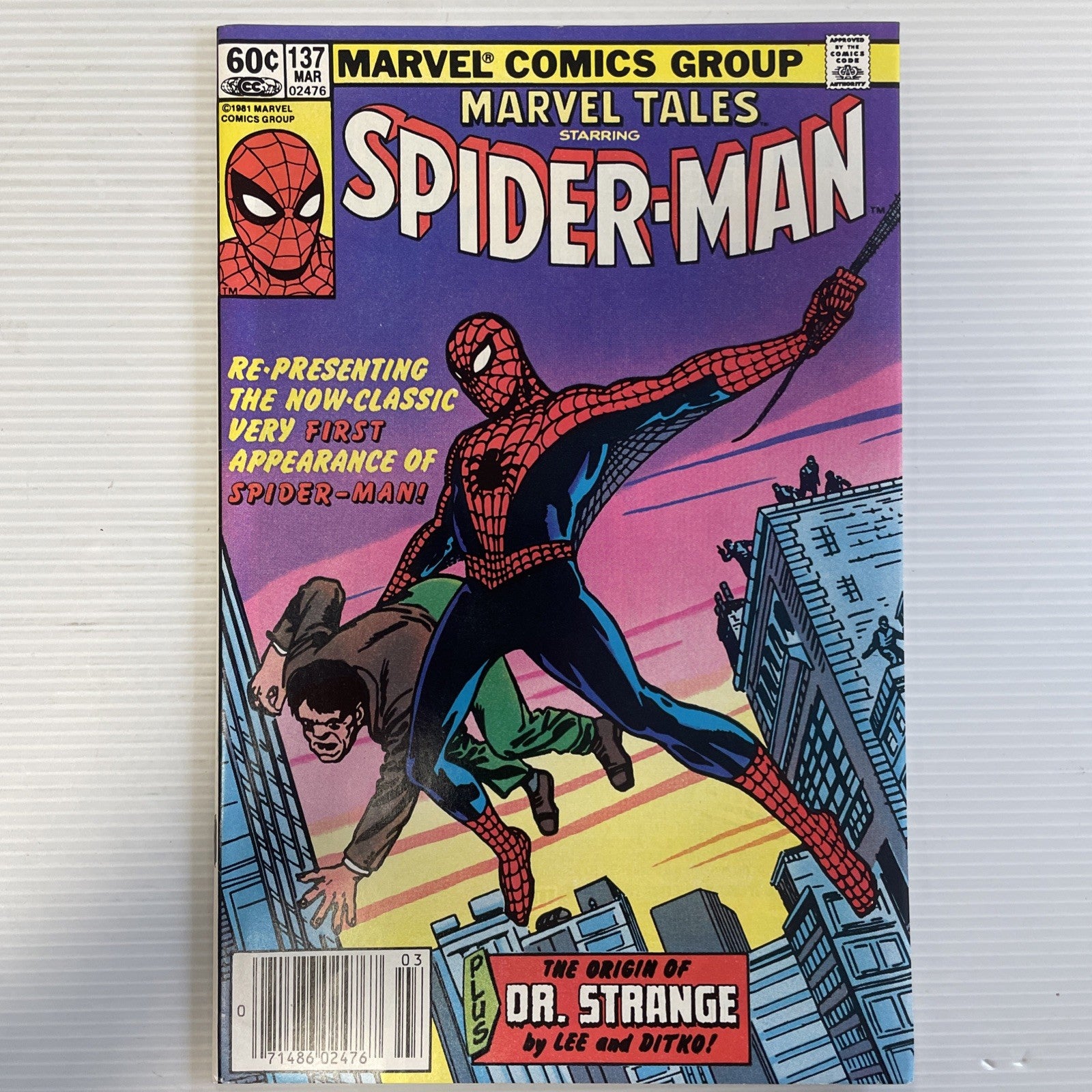 Marvel Tales #137 1992 VF/NM Newsstand Reprints Amazing Fantasy #150