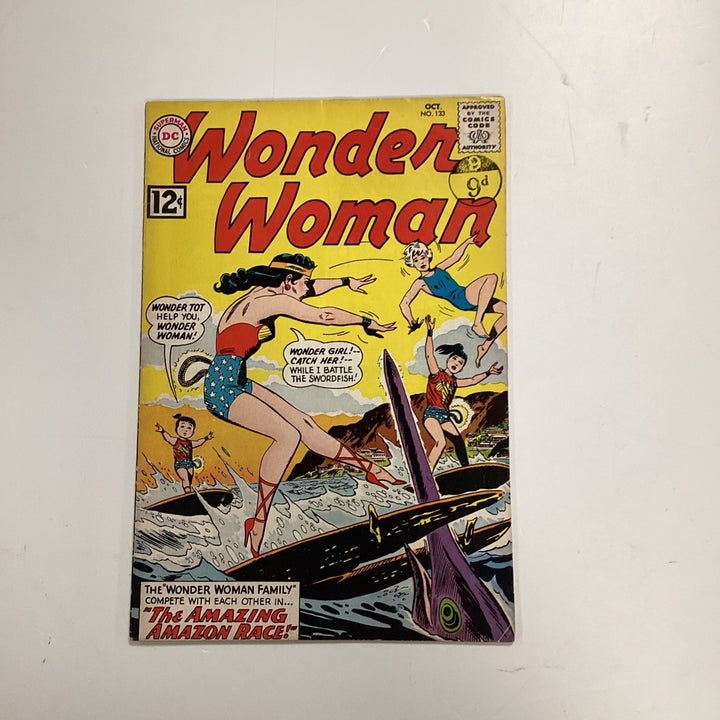Wonder Woman #133 1962 VG/FN Pence Stamp0