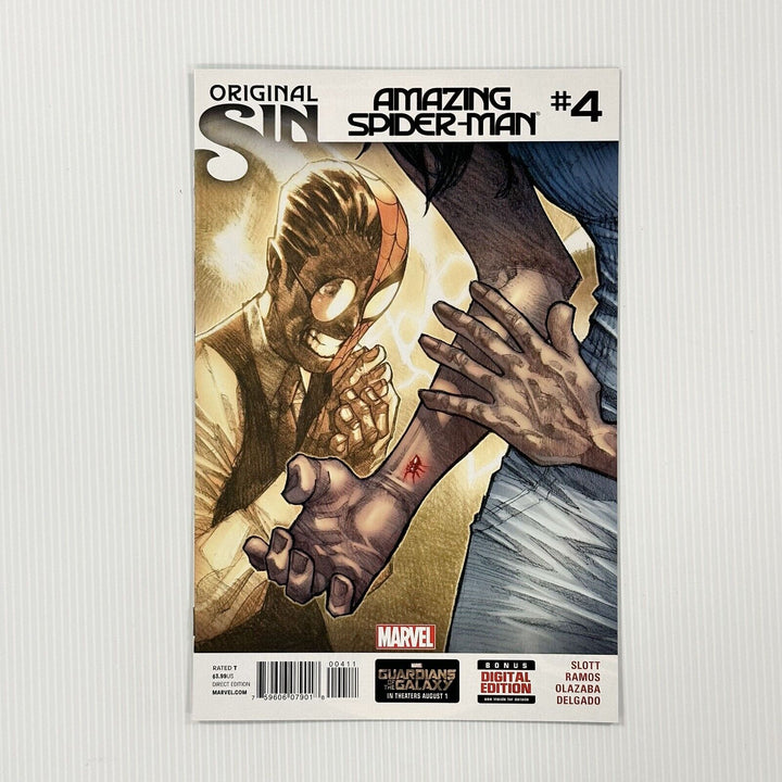 Amazing Spider-man #4 Original Sin  2014 NM+ 1st appearance of Silk