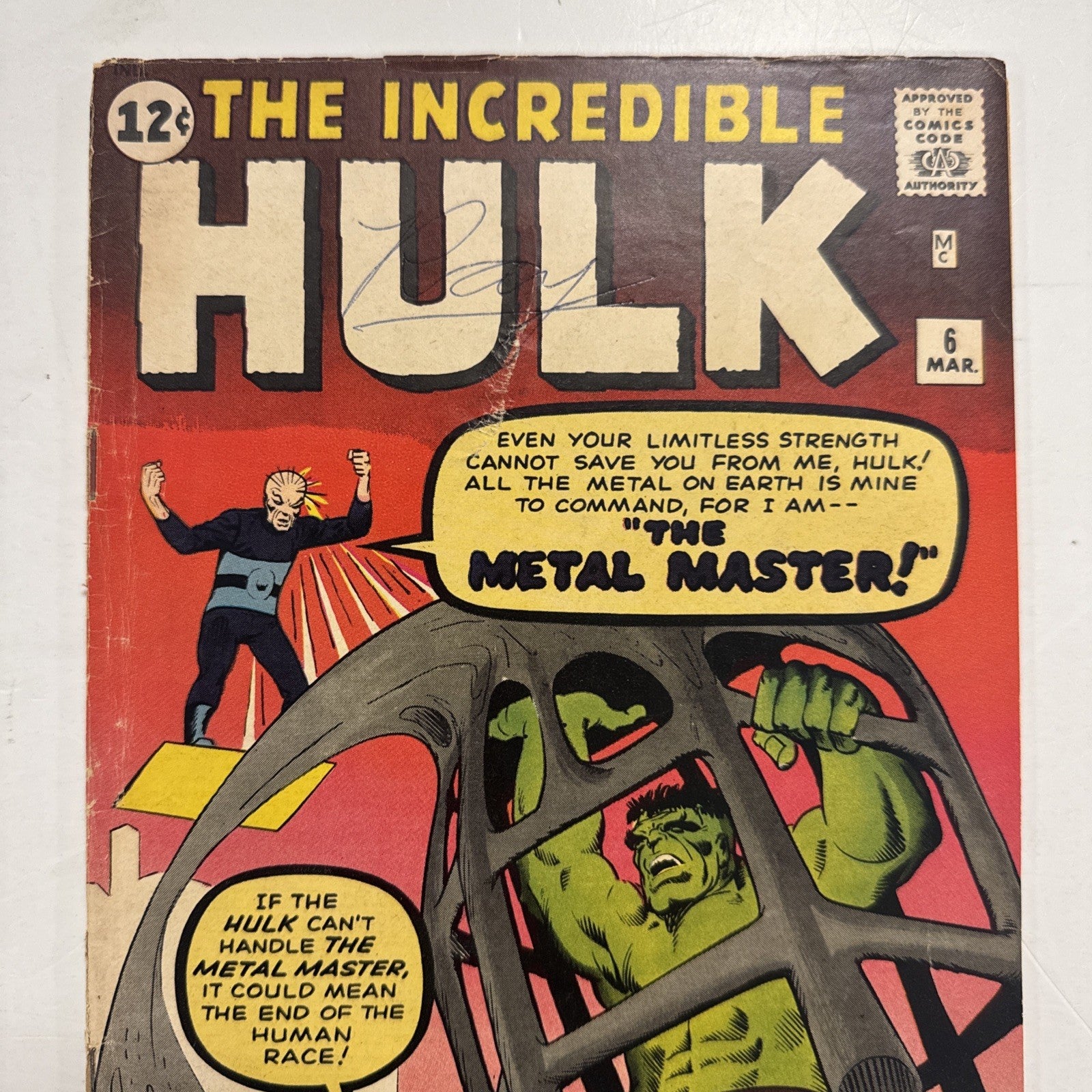 The Incredible Hulk #6 1963 VG- 1st Appearance of Metal Master and Teen Brigade*1
