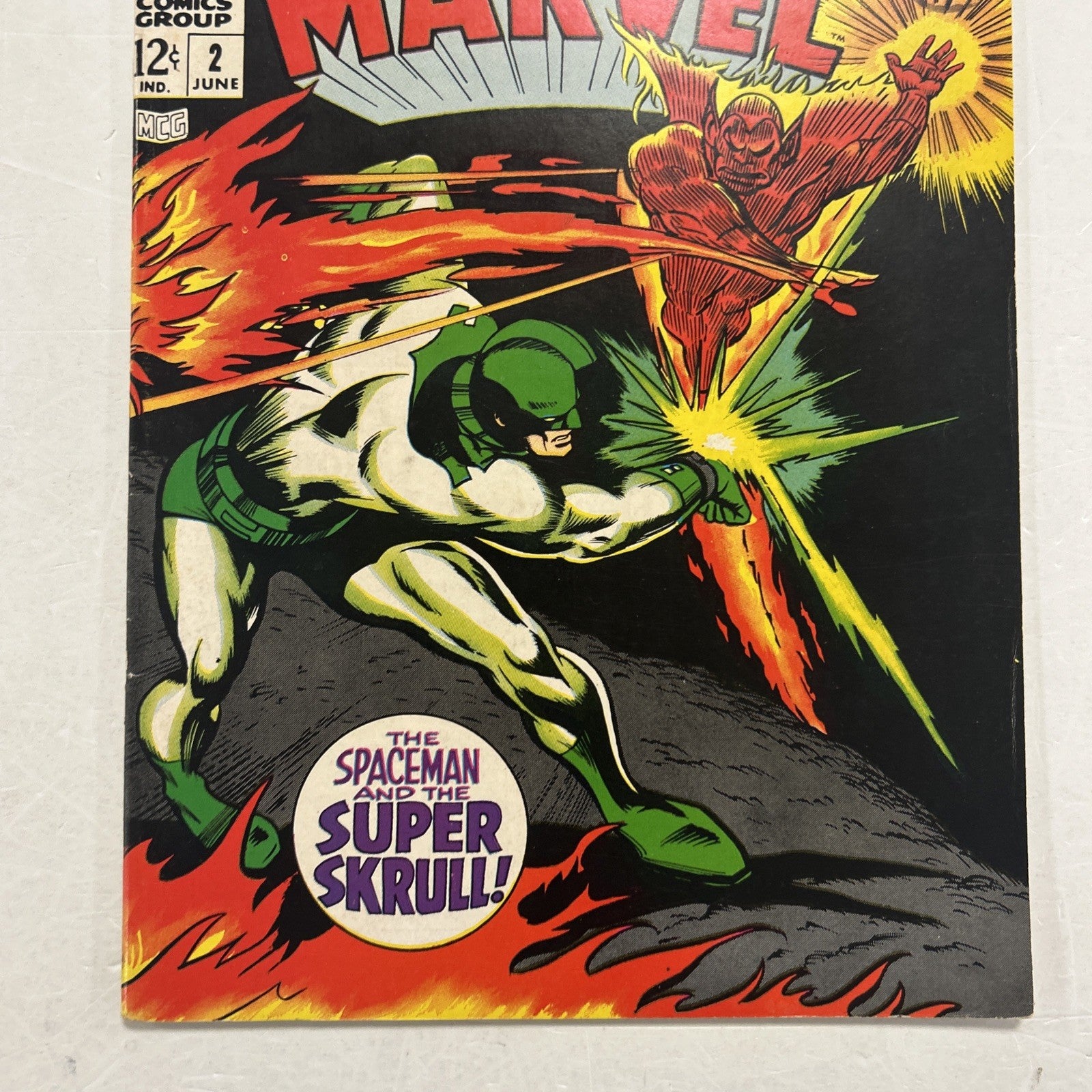 Captain Marvel #2 1968 FN Pence Stamp2