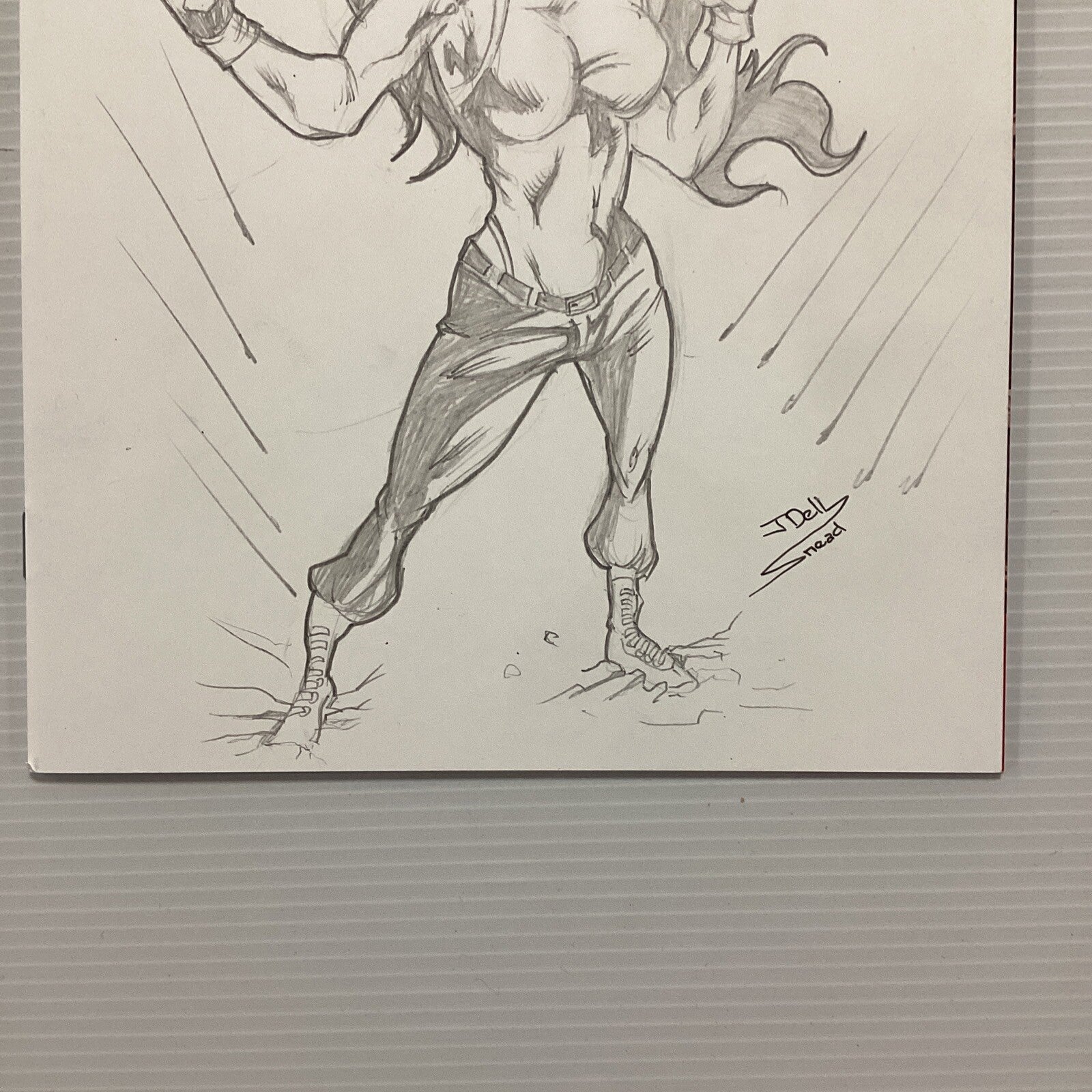 A+X  #1 She Hulk Variant Edt, Sketchbook Cover by John Dell Snead1