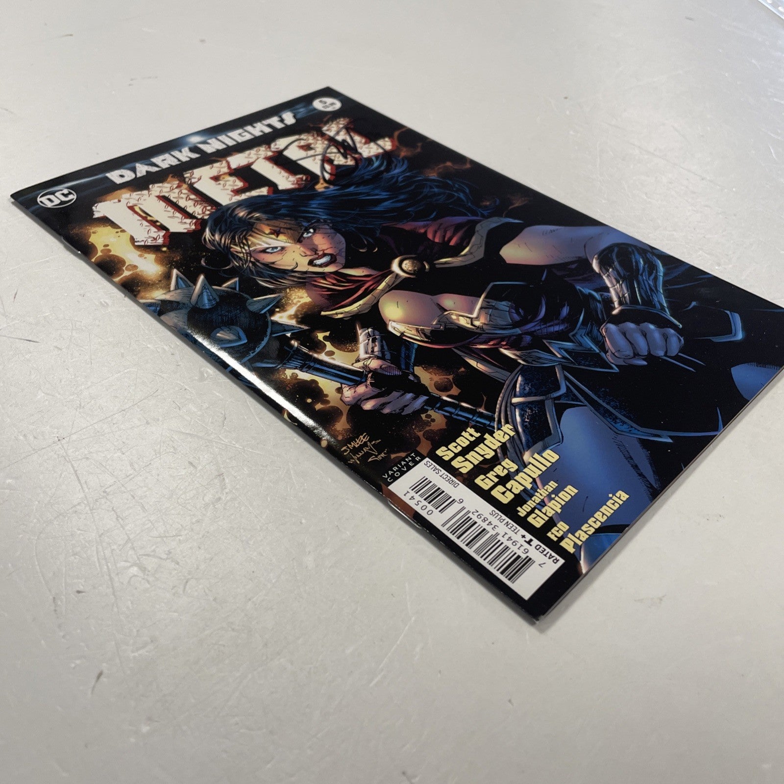 Dark Knights Death Metal #5 2018 NM Signed Scott Snyder *signed at Thoughtbubble3