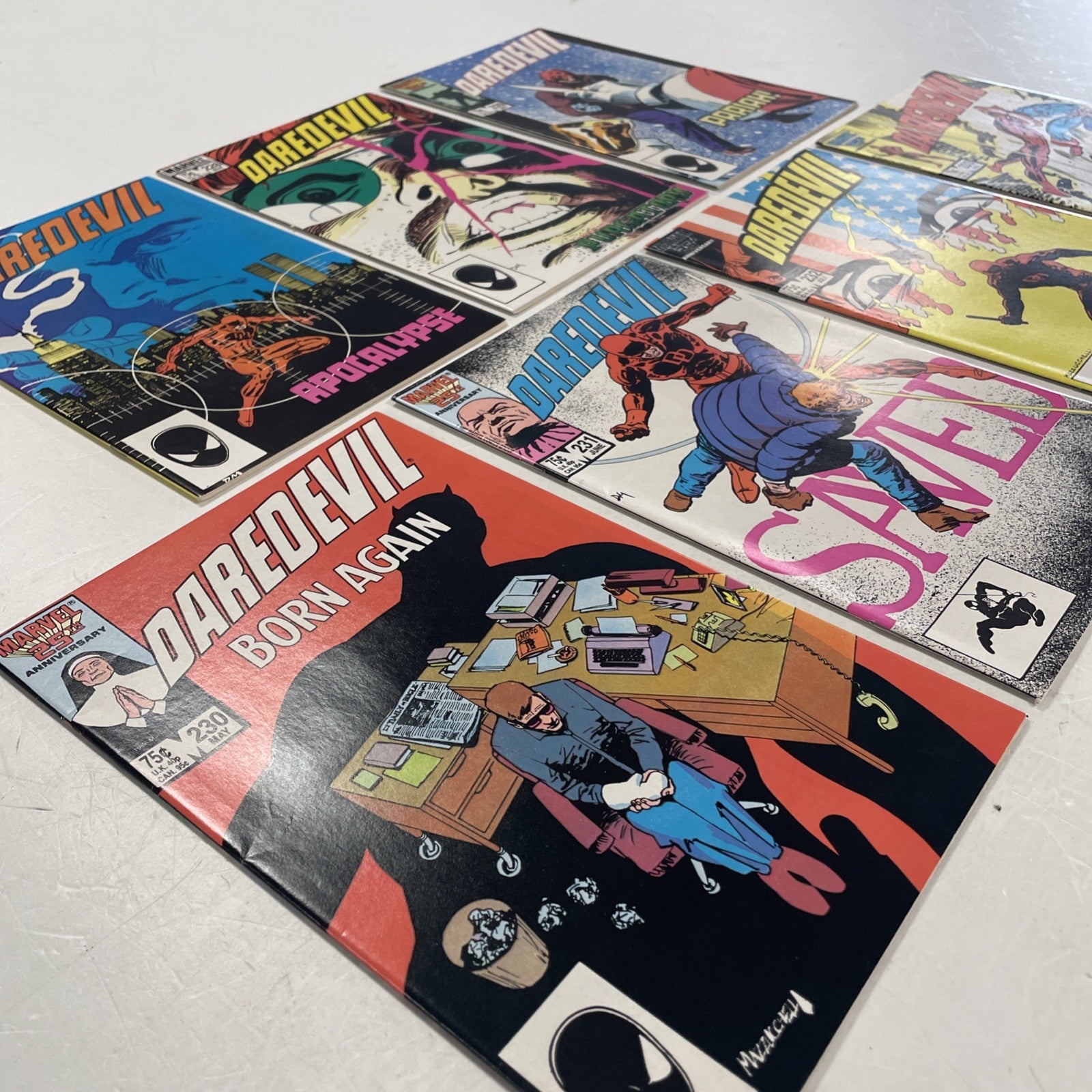Daredevil #227-233 1986 Complete Born Again Storyline High Grade 7 Issues8