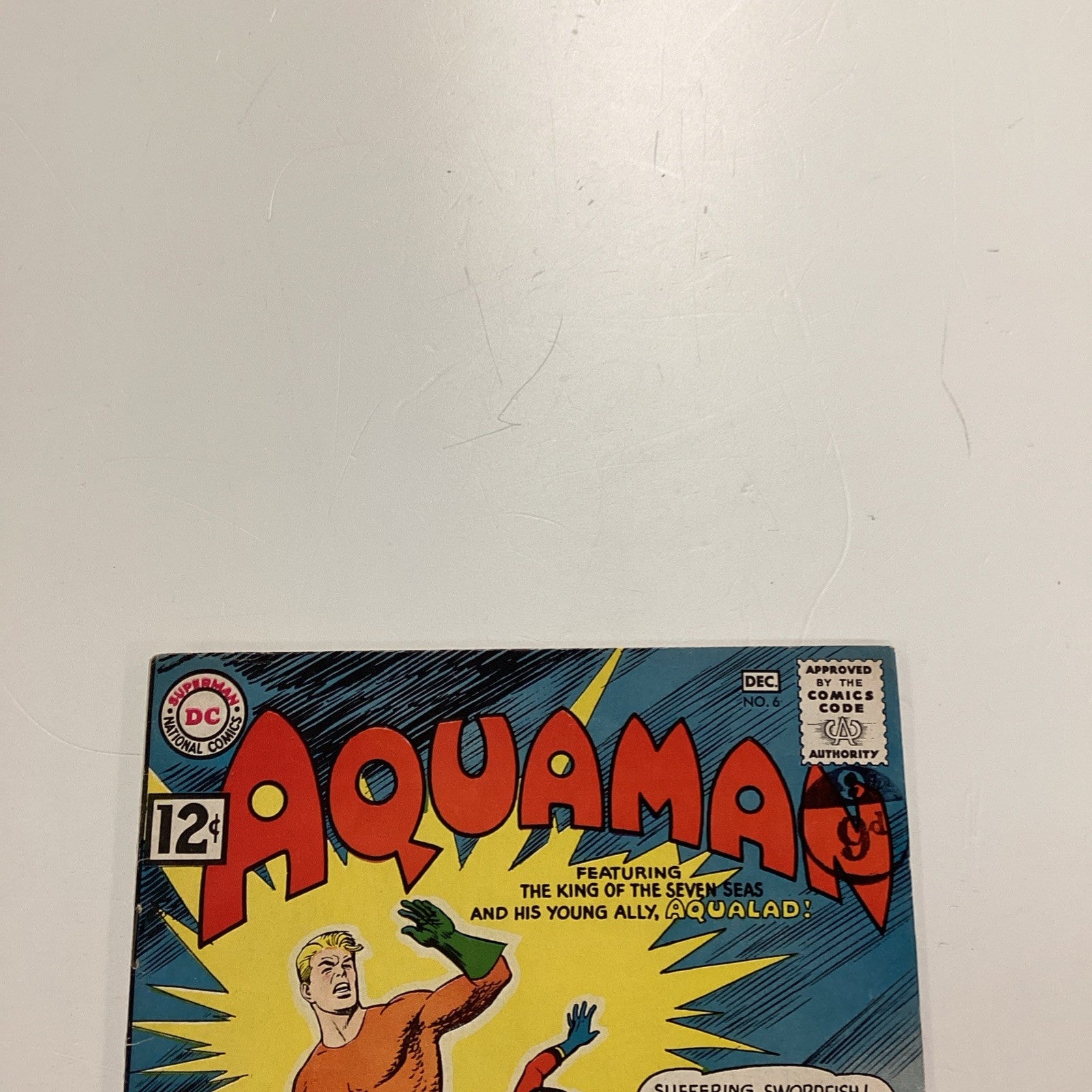 Aquaman #6 1962 VG- Pence Stamp **tear in rear cover repaired with tape on the i1