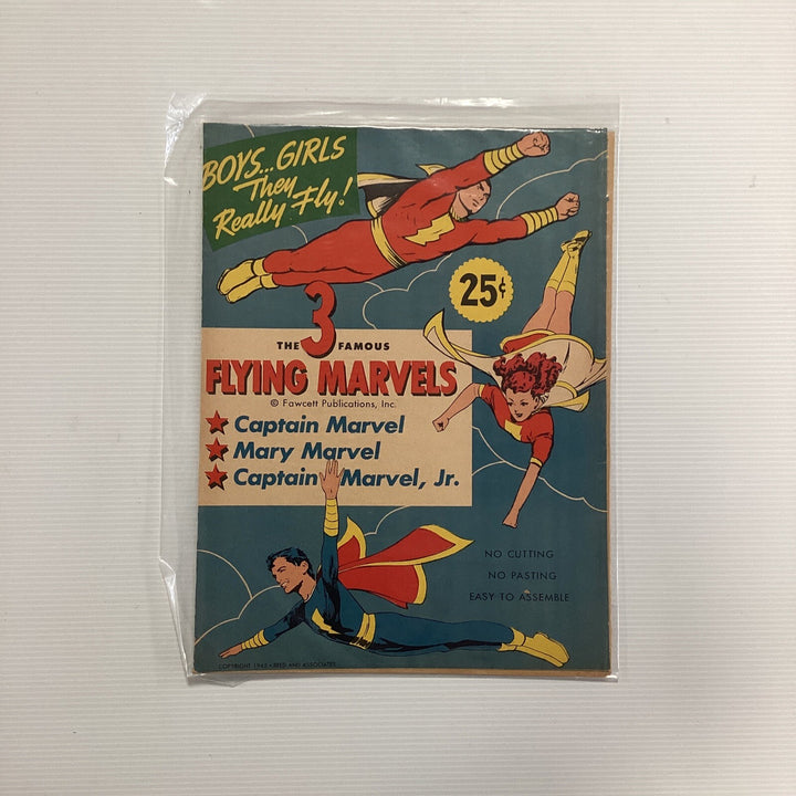 The 3 Flying Marvels Wartime Paper Toy Fawcett Publications (5)0