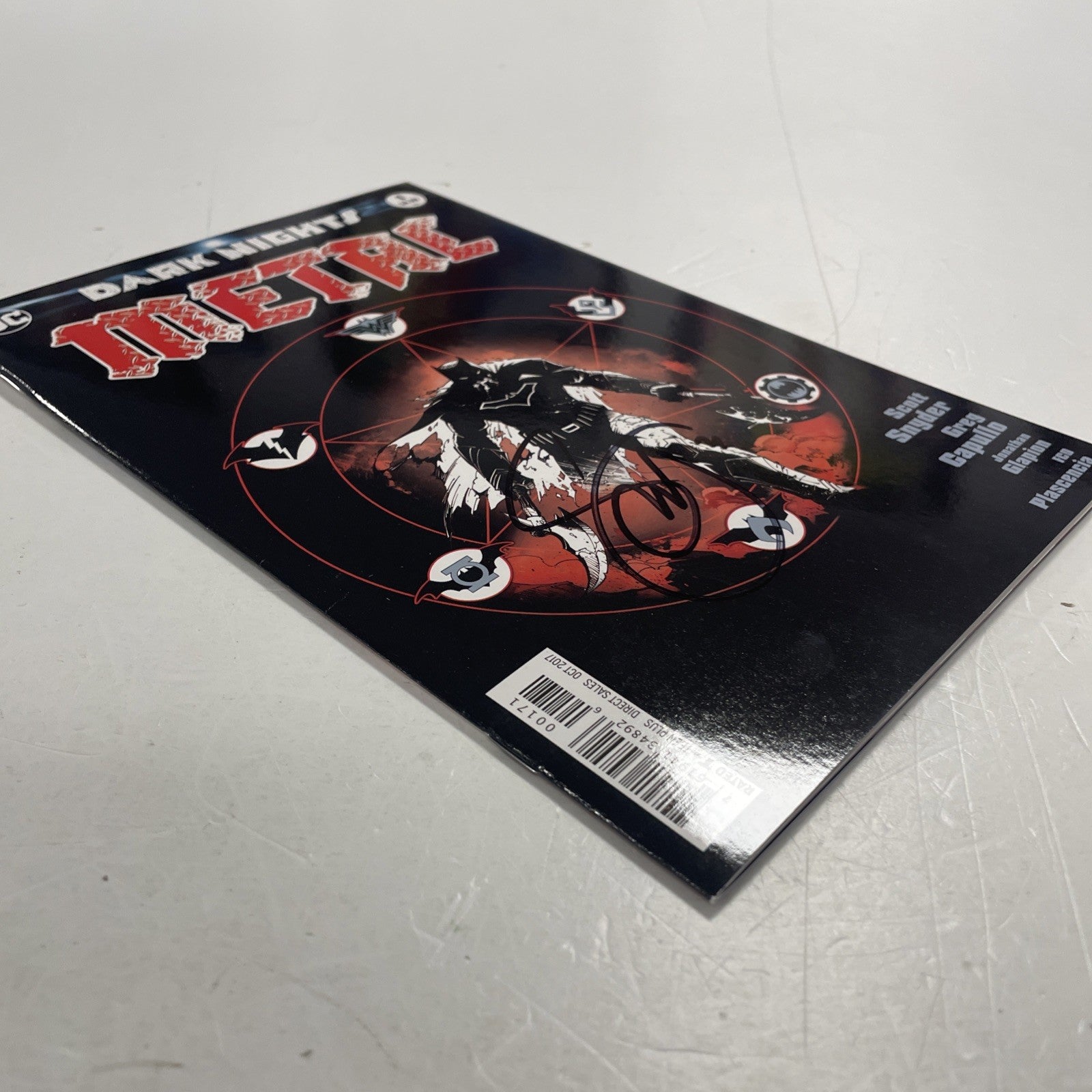 Dark Knights Metal  #1 2017 Mattina 1:100 Variant  NM Signed Scott Snyder3