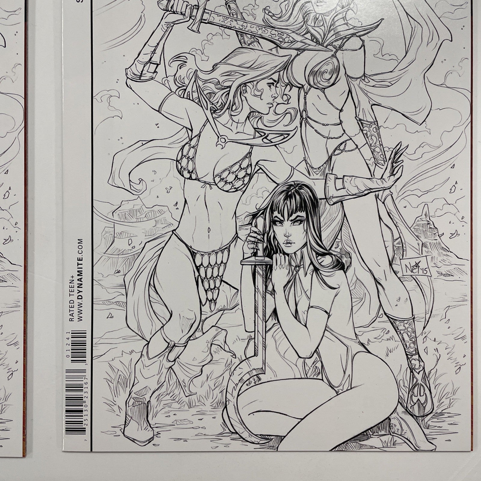 Swords Of Sorrow #1 2015 Nei Ruffino Midtow Sketch Variant6