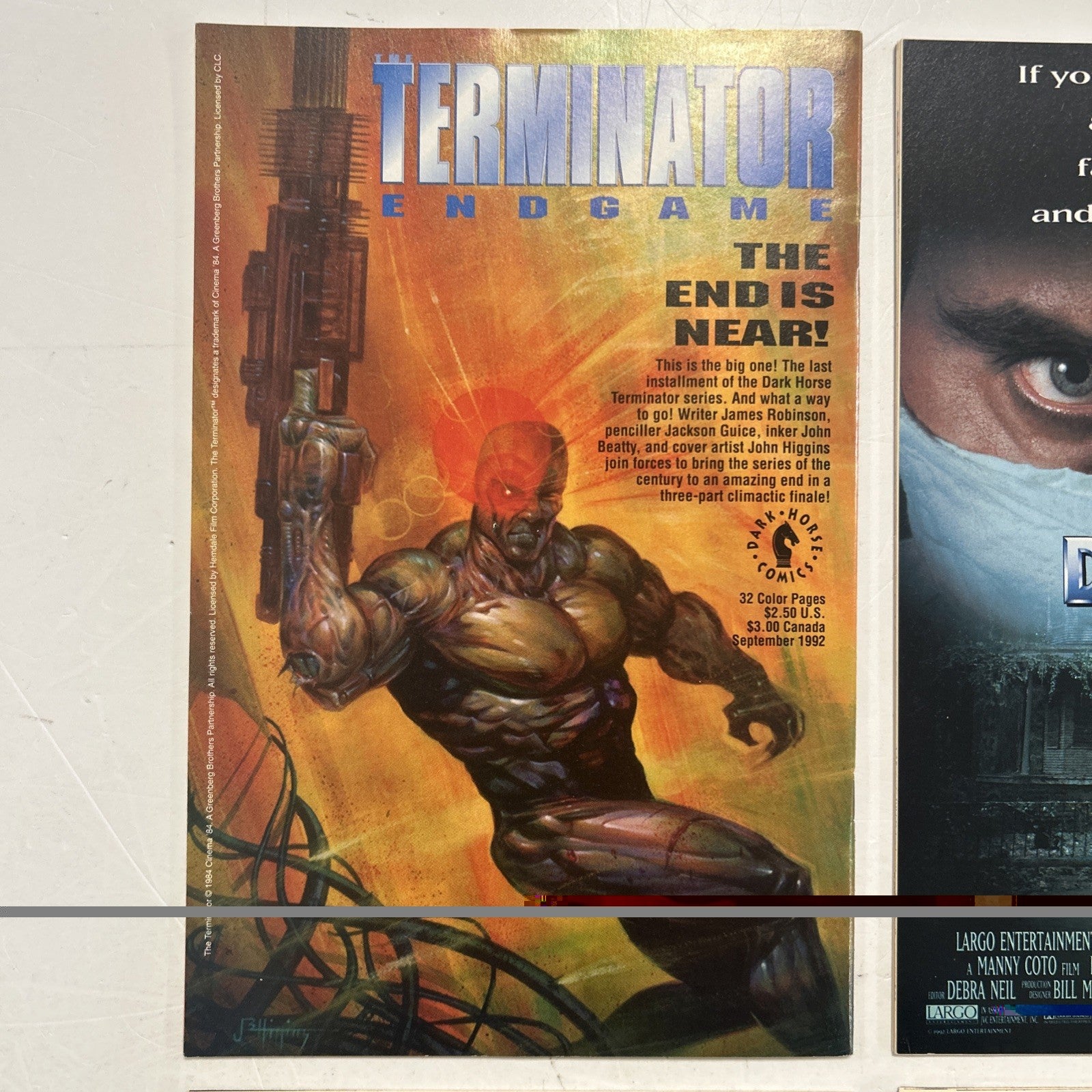 Robocop VS Terminator #1-4 VF+ 1992 Complete Set Inc. Inserts Dark Horse Comics7