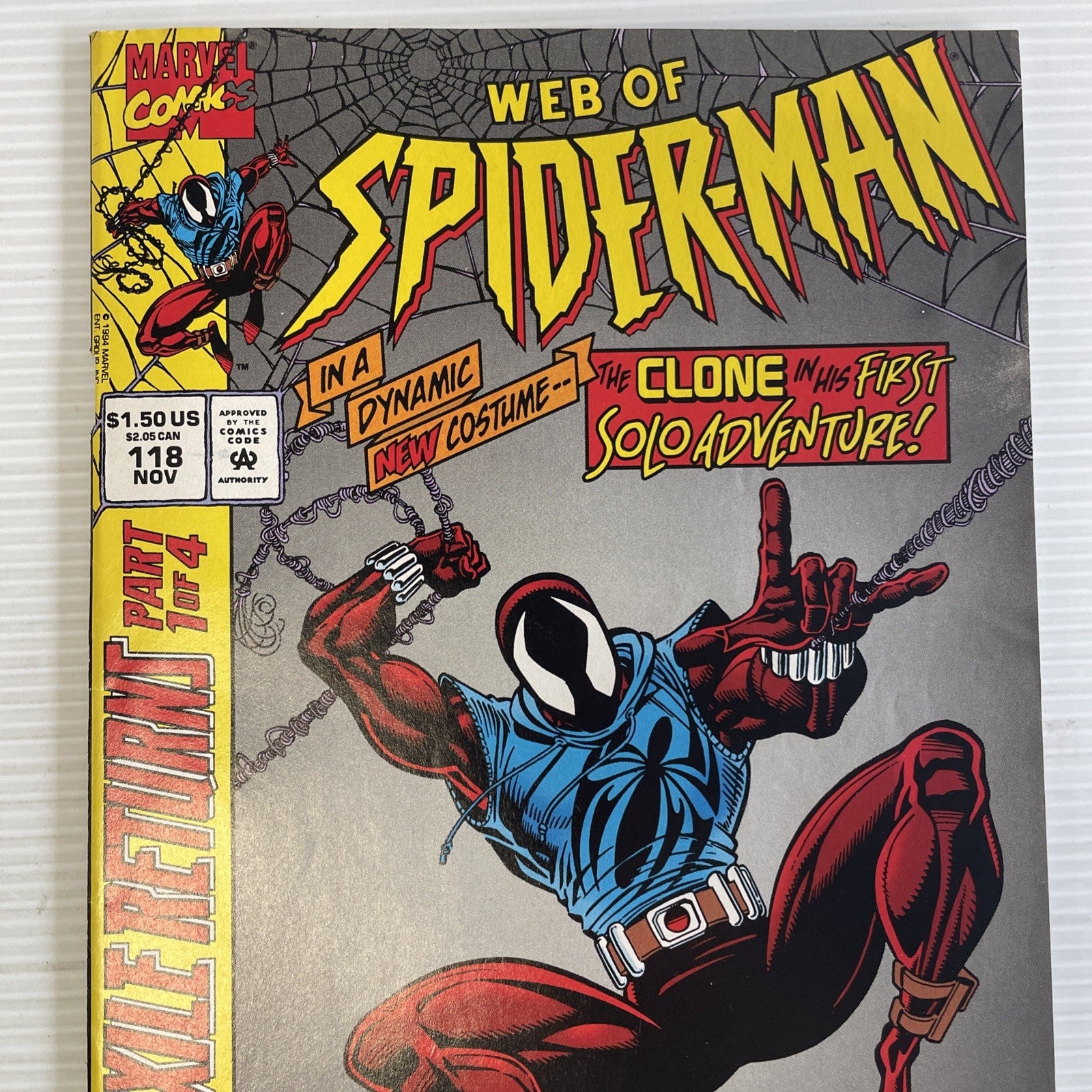 Web of Spider-Man #118 1994 FN 1st Appearance of Scarlet Spider1