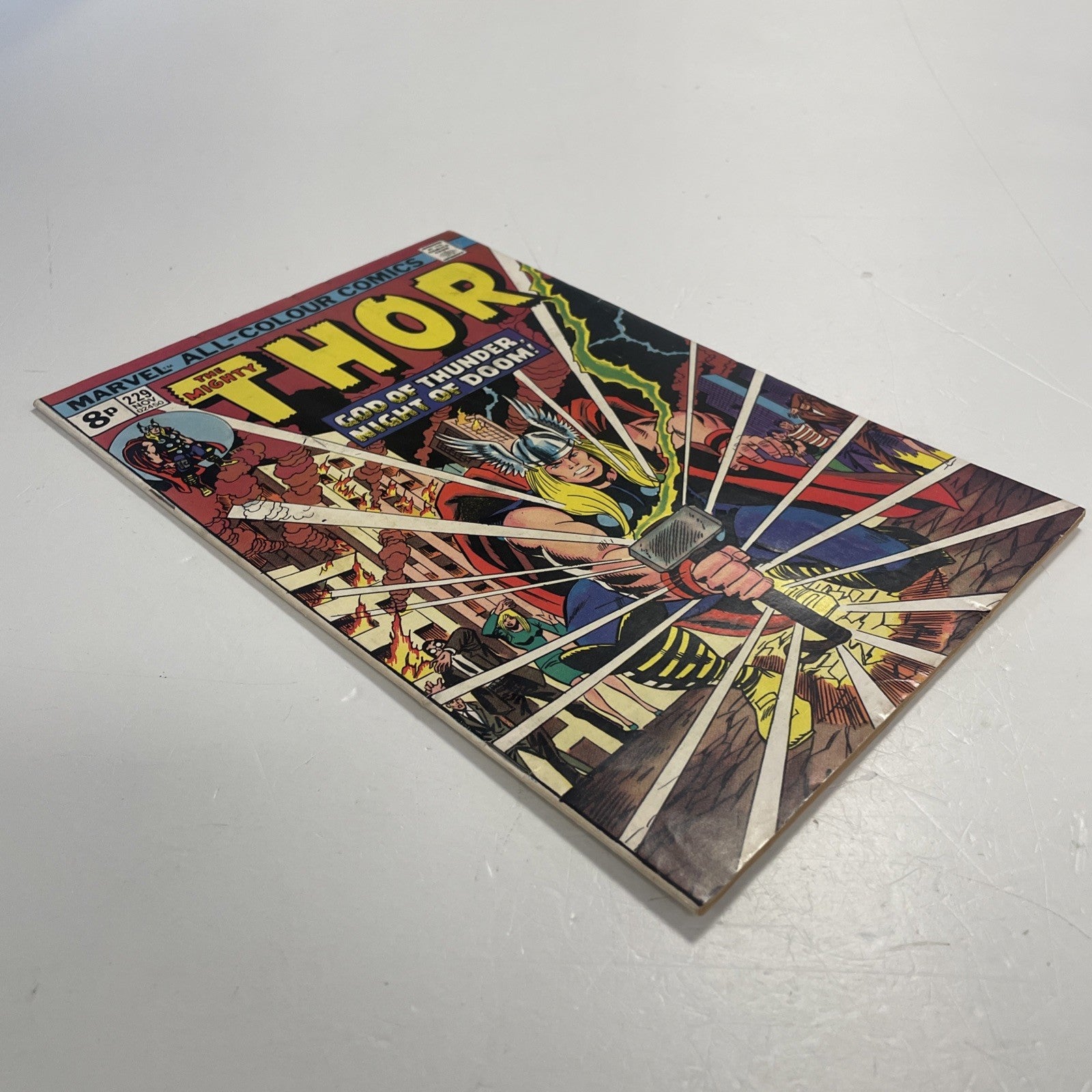 The Mighty Thor #229 1974 FN- Advert for Hulk #181/Wolverine3