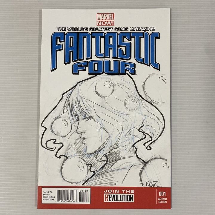 Marvel Now Fantastic Four #1 Invisible Girl Original Sketch Cover. Andres Manuel