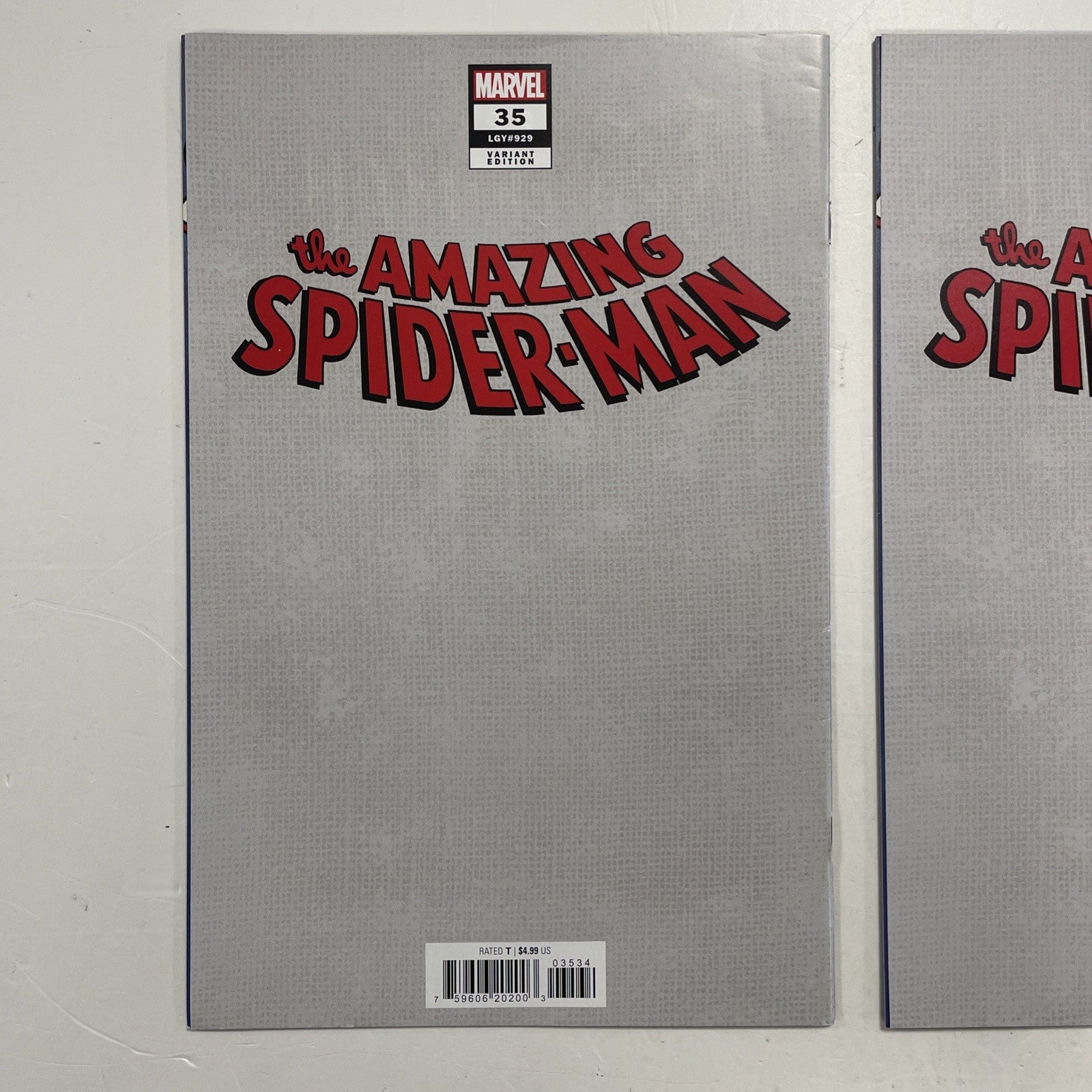 Amazing Spider-Man #35 2023 NM David Finch Trade Virgin Sketch Variant Set6