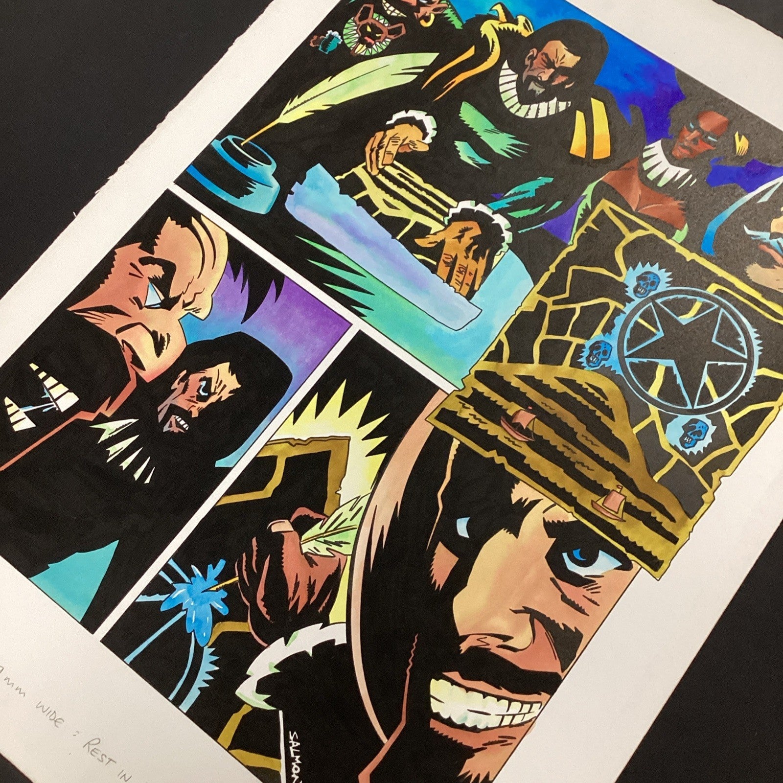 Original Colours Artwork Judge Dredd Megazine #10 Page 37 1995 by Peter B. Smith8