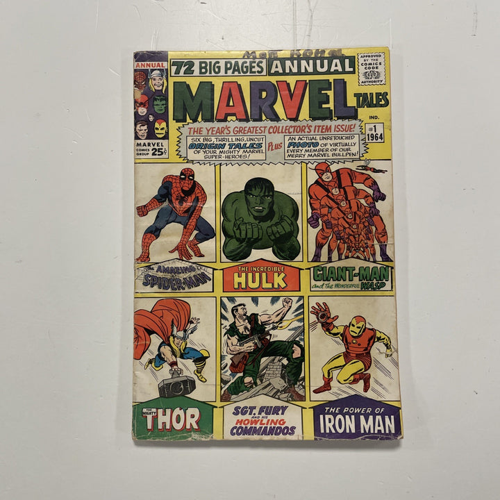 Marvel Tales Annual #1 1964 GD Origins Reprinted Spider-man *See Description0
