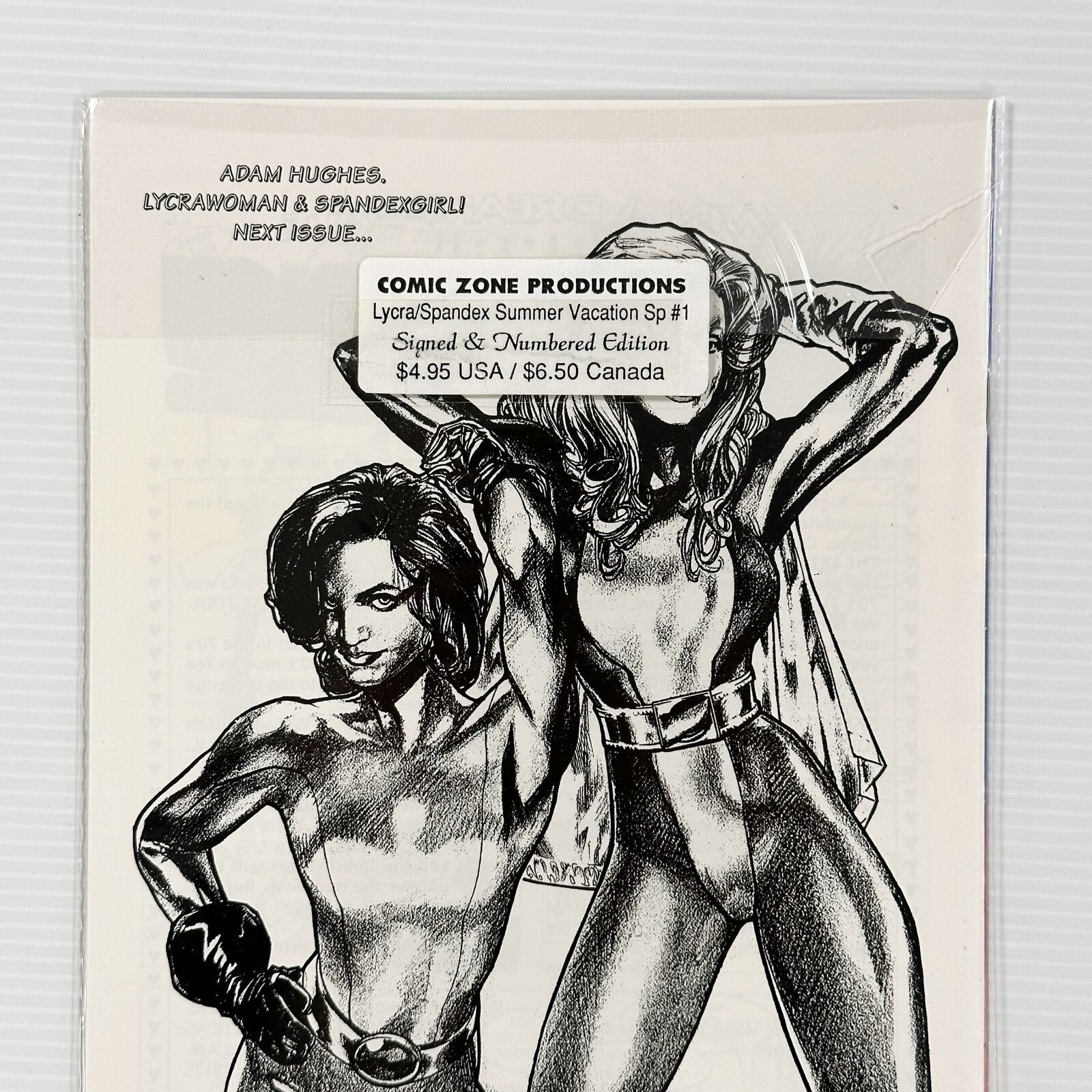 Lycra Woman & Spandex Girl Summer Vacation Special #1 1993 VF/NM signed Bryan Gl5