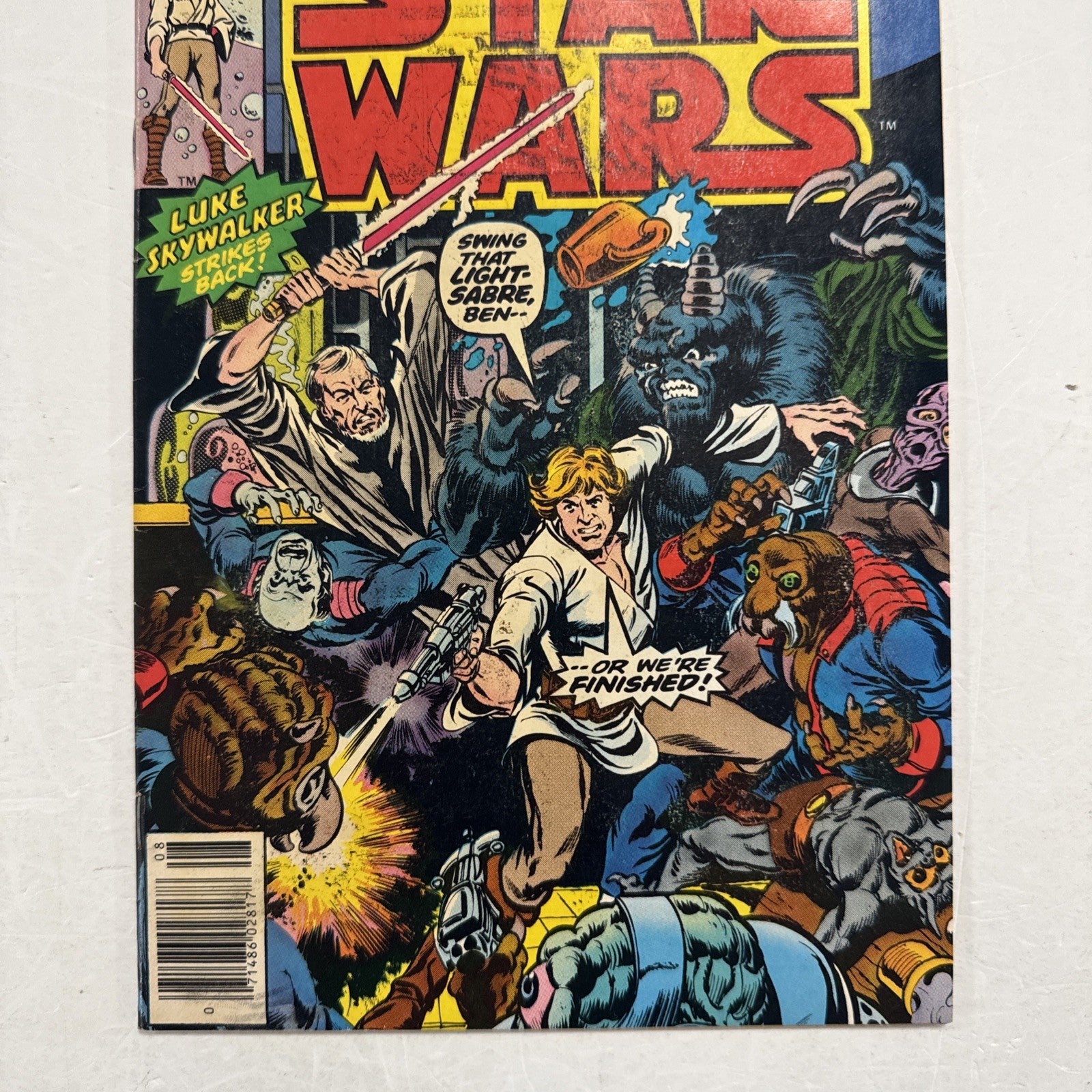 Star Wars #2 1977 VG Pence Copy Ink Transfer on front and back cover2