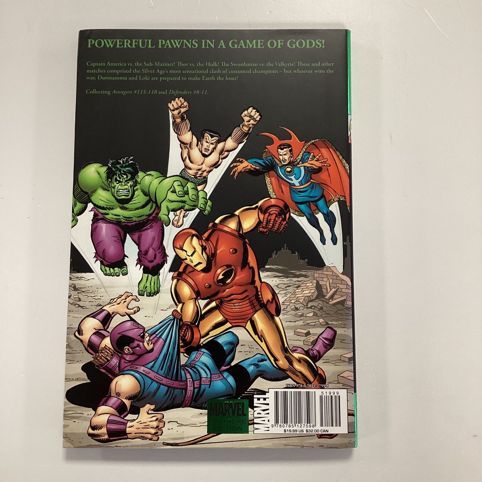 Avengers Defenders War Graphic Novel Hardback 20073